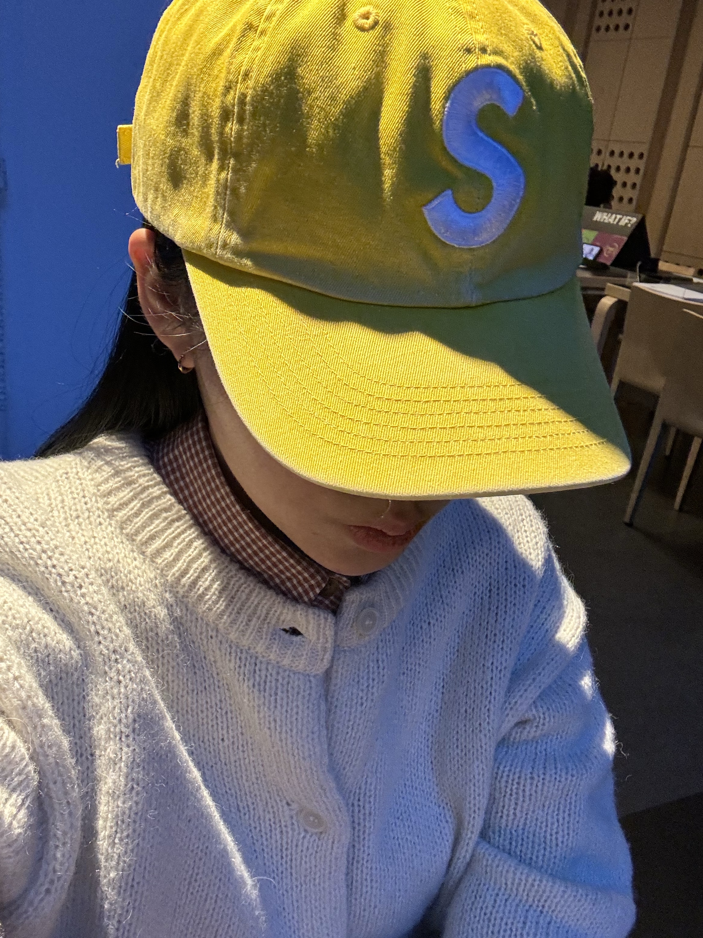 Supreme Corduroy Camp Cap Stone - 24FW, Stussy Polar Fleece Panel Runner Cap Black 착용 스타일 - 3