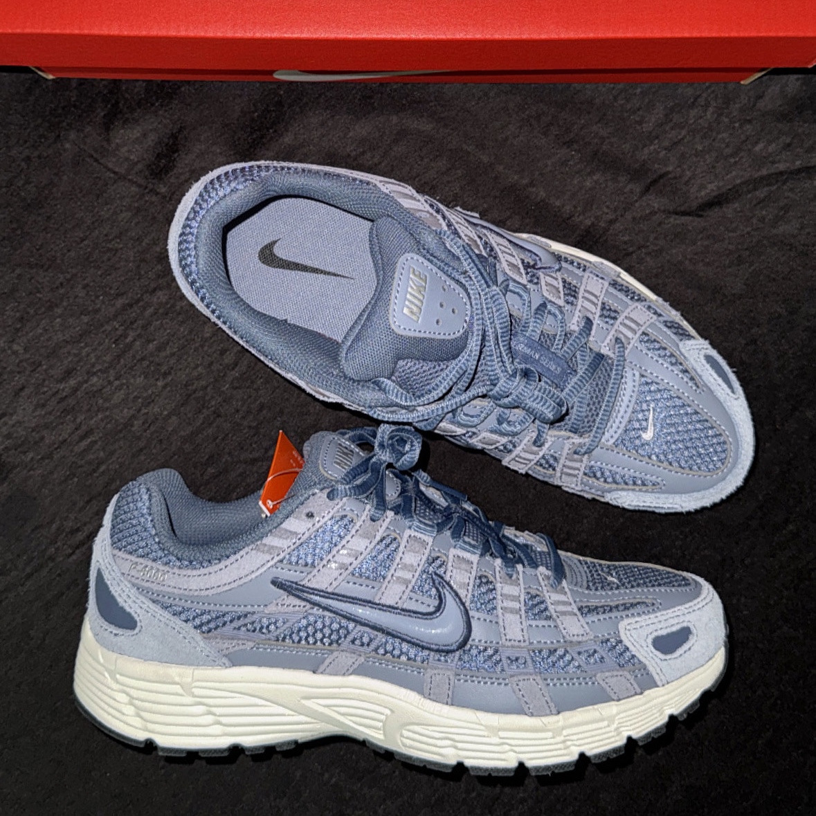 Nike P-6000 SE Diffused Blue Sail 착용 스타일