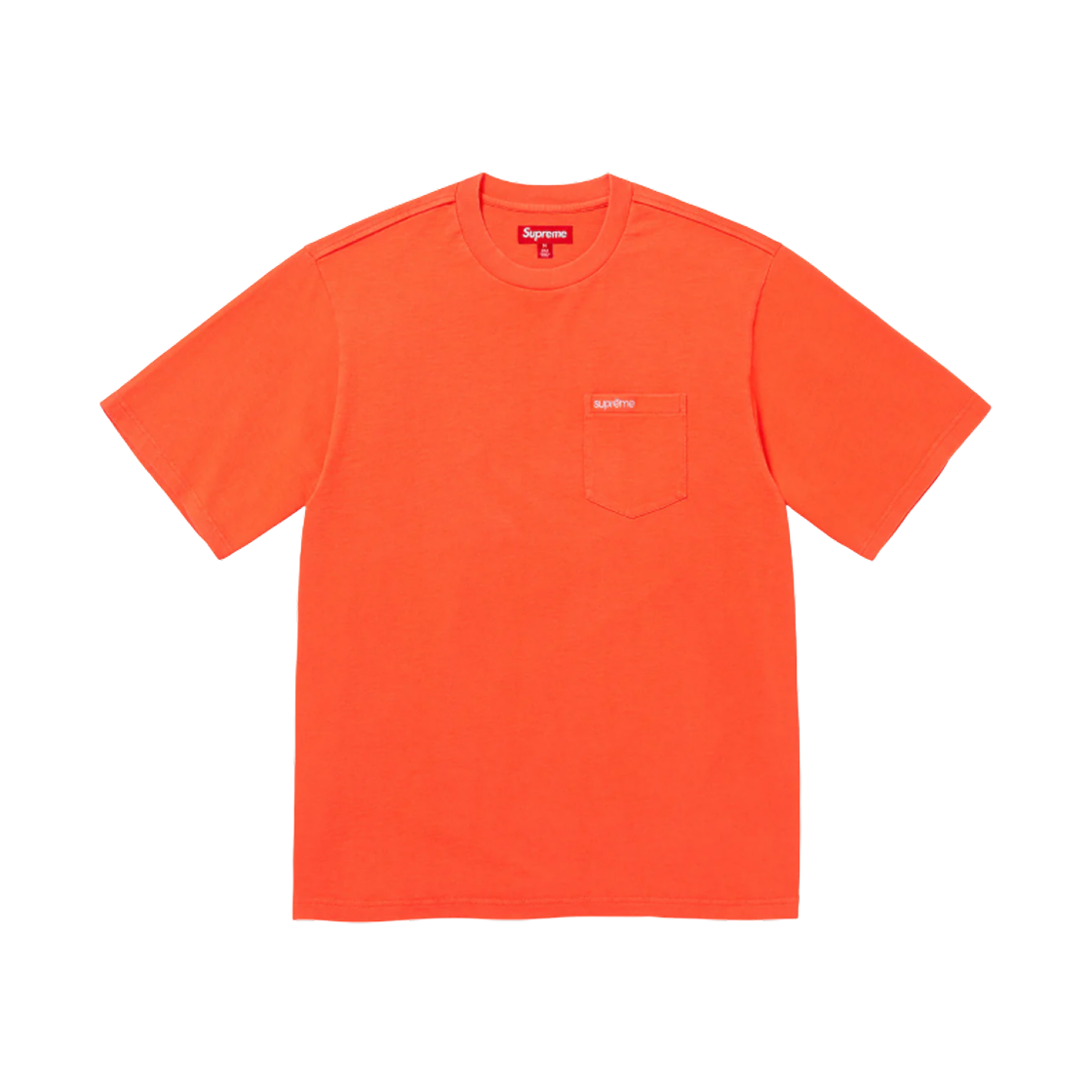 슈프림 숏슬리브 포켓 티셔츠 오렌지 - 25SS
