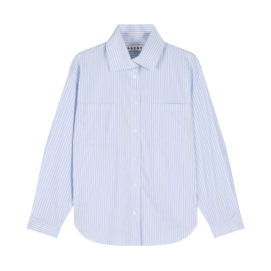페요테 하이넥 투 포켓 셔츠 스트라이프(PEYOTE High Neck Two Pocket Shirt Stripe)