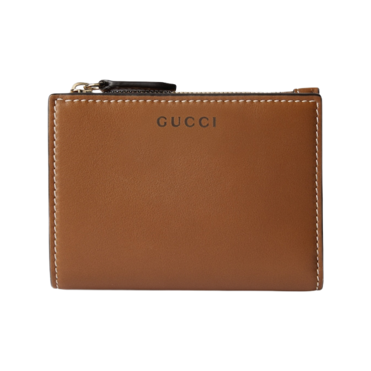 Gucci GG Emblem Medium Wallet Brown