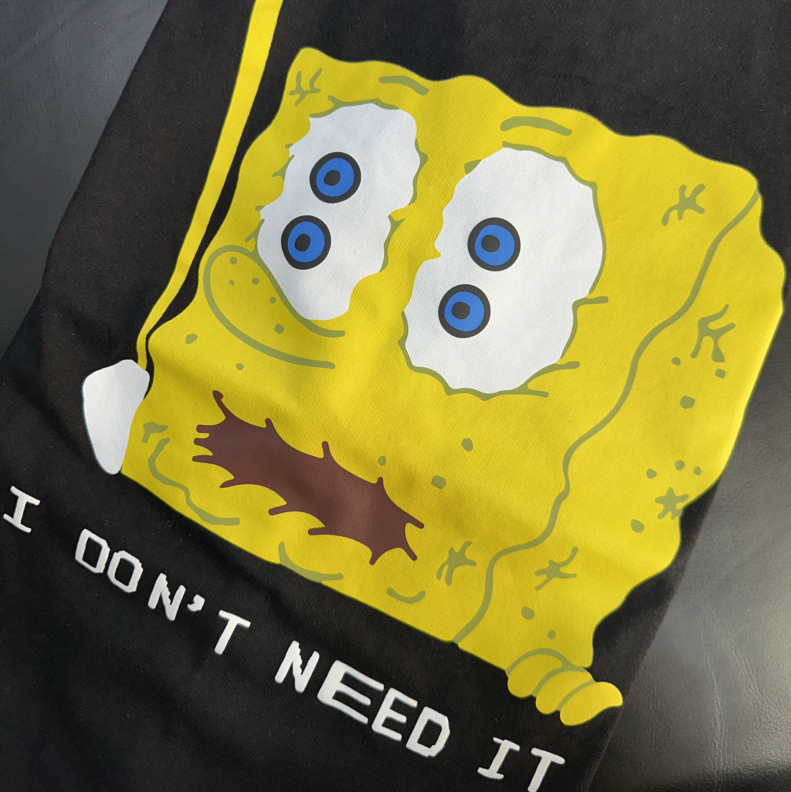 Uniqlo UT x CPFM x SpongeBob Graphic T-Shirt D Black - KR 착용 스타일