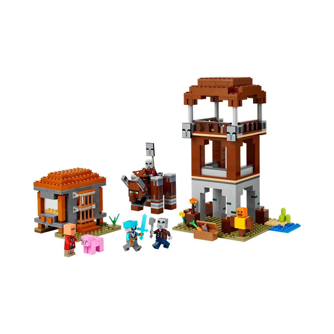 레고 마인크래프트 약탈자 전초기지와 파괴수(Lego Minecraft The Pillager Outpost and Ravager)
