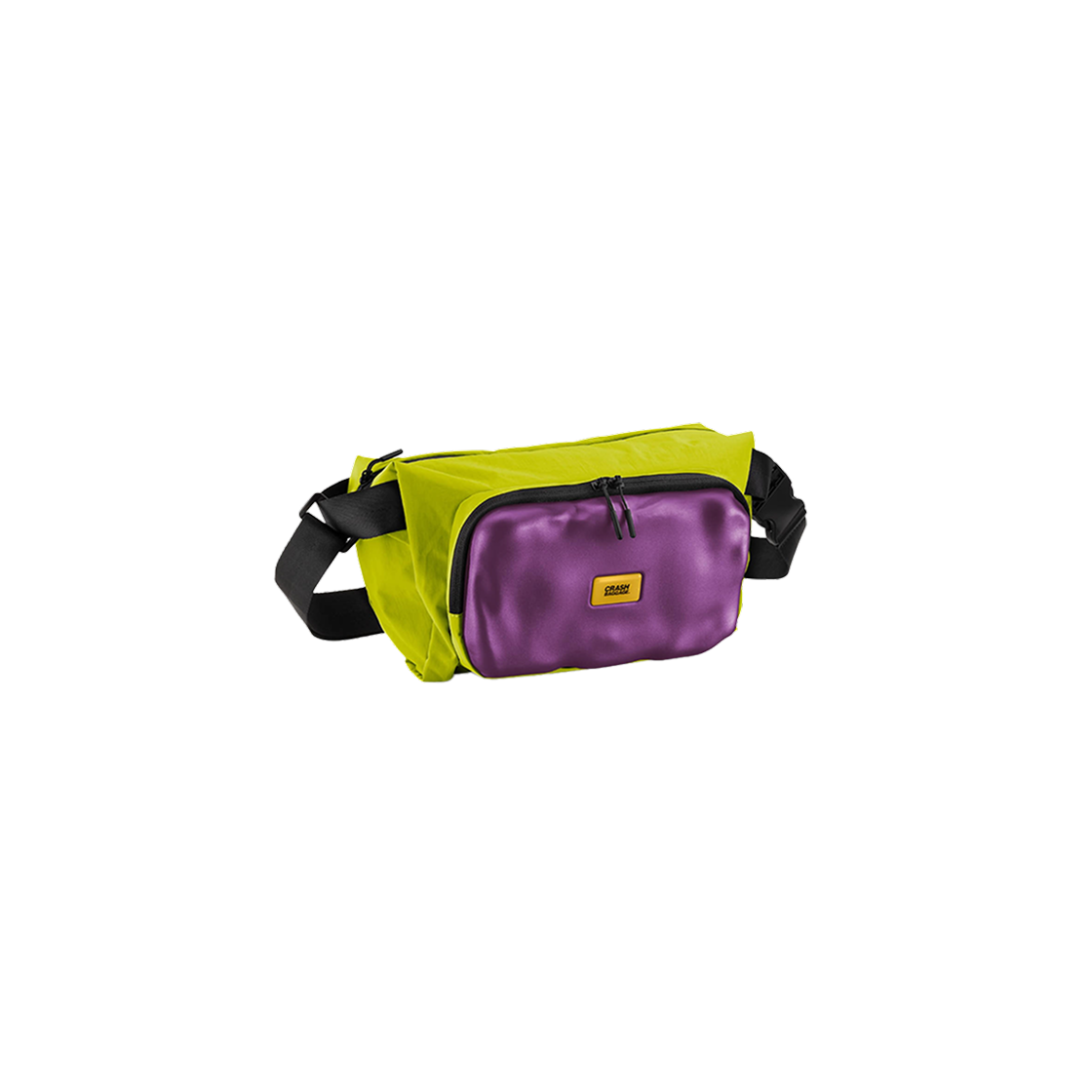 CBG-2SBG327-65 CRASH BAGGAGE Soft Crossbody Acid green/Violet