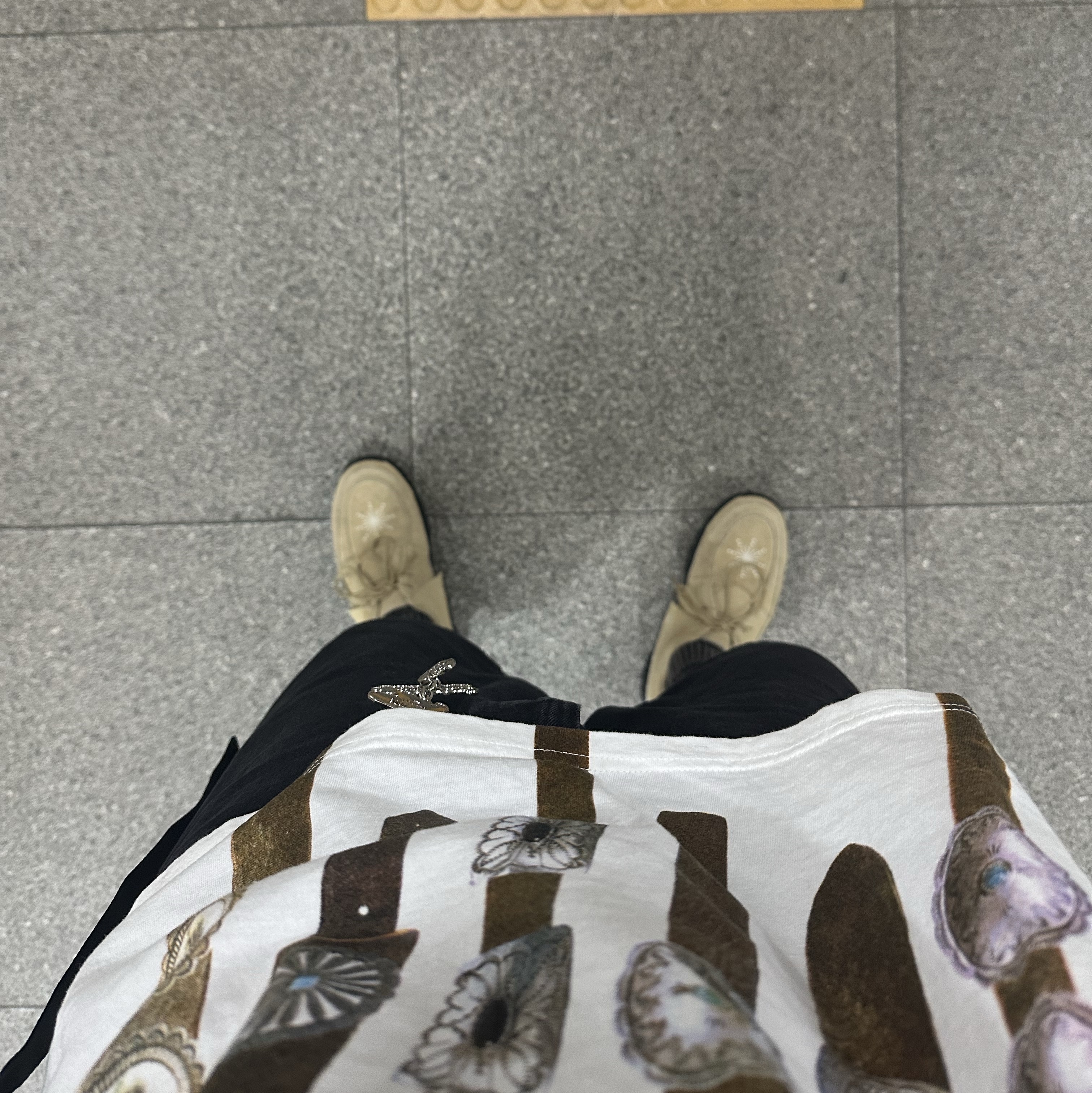 Kapital 20 Crew T-Shirt White, [KREAM 단독] Millo Archive X Negative Three Crescendo Desert Boots Beige 착용 스타일
