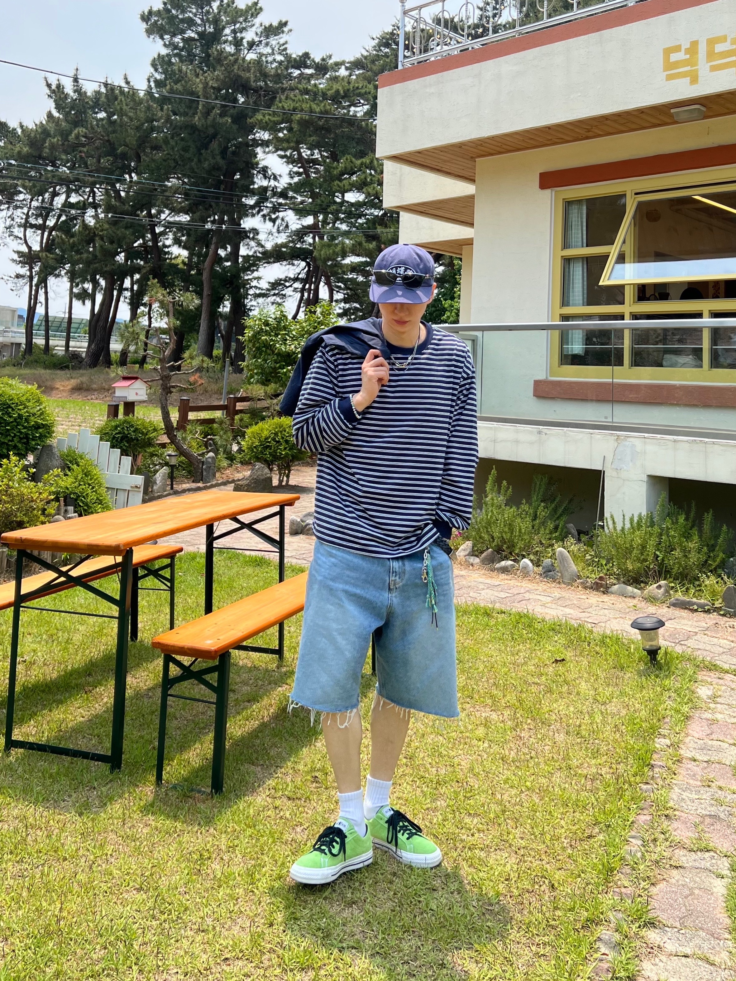 MILLO ARCHIVE ♥ Layer Stripe Long Sleeve / 追跡付 Layer Stripe Long Sleeve [Blue] - Millo Archive