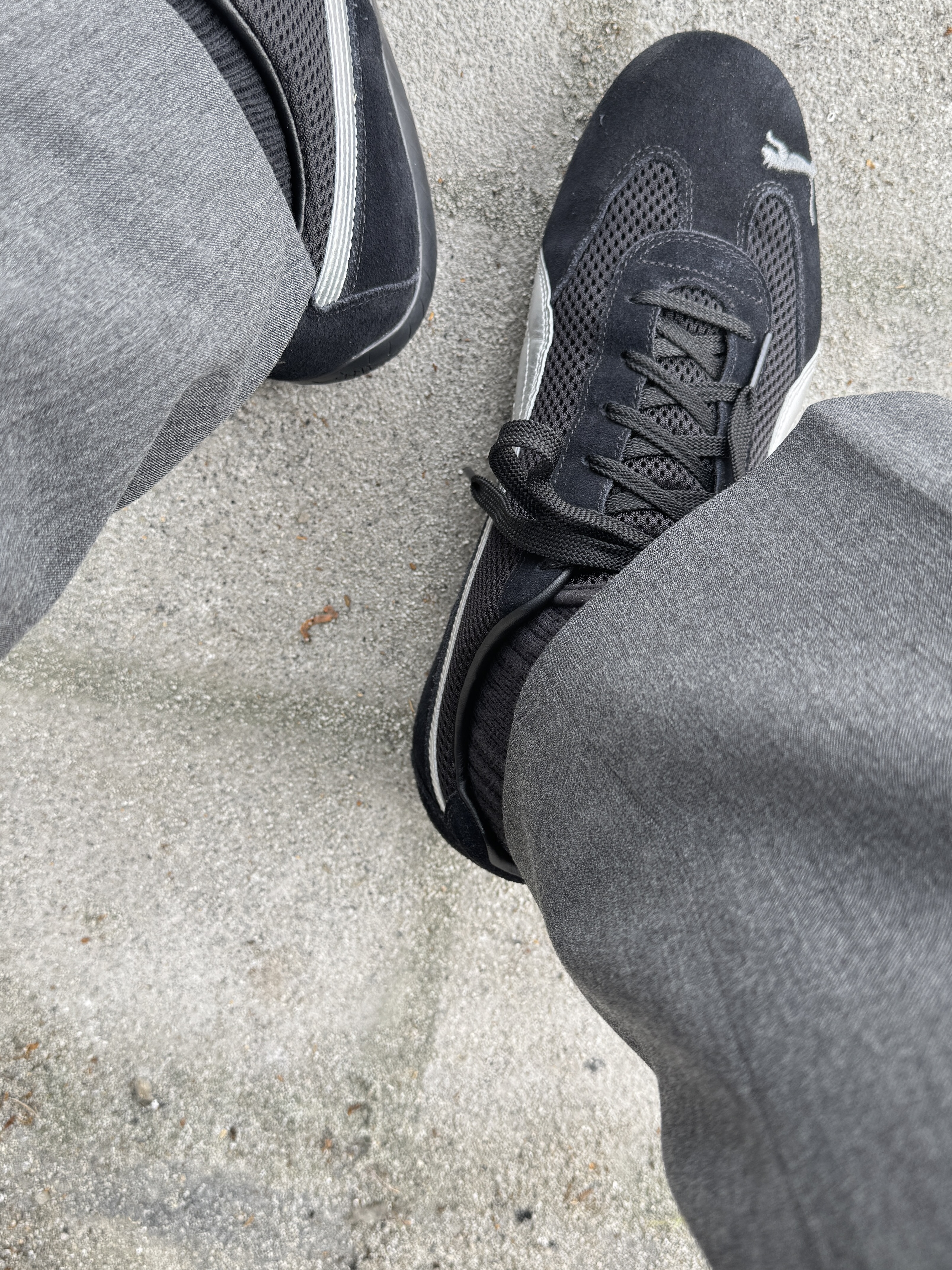 Puma x Open Yy Speedcat Black Shadow Gray 착용 스타일
