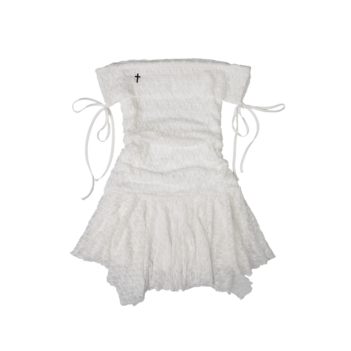 엘프엘프엘프아카이브스 앤젤릭 스트라이프 드레스 아이보리(Elfelfelf Archives Angelic Stripe Dress Ivory)