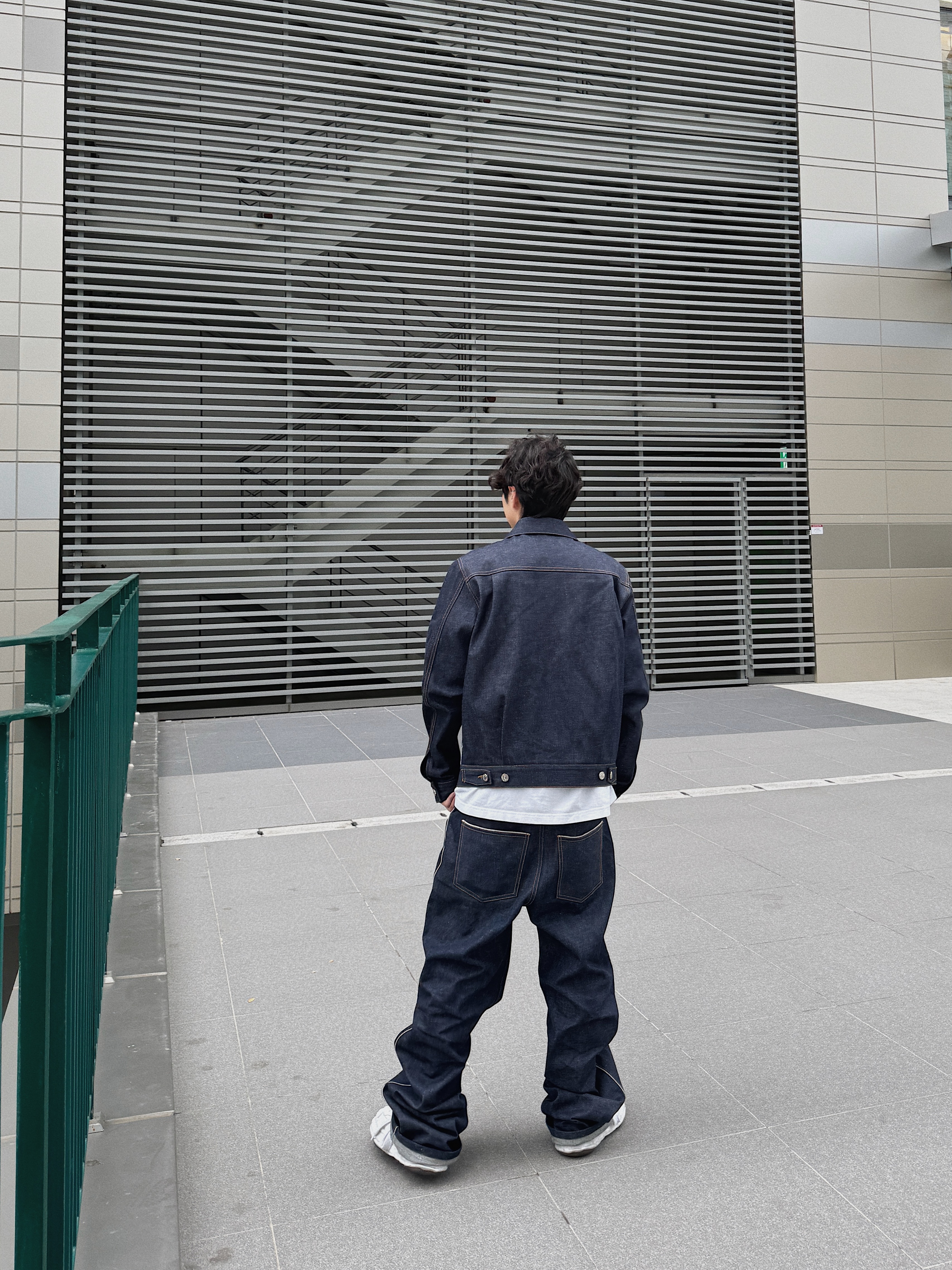 STU Selvedge Demim Jacket, STU Selvedge Denim Pants 착용 스타일 - 4