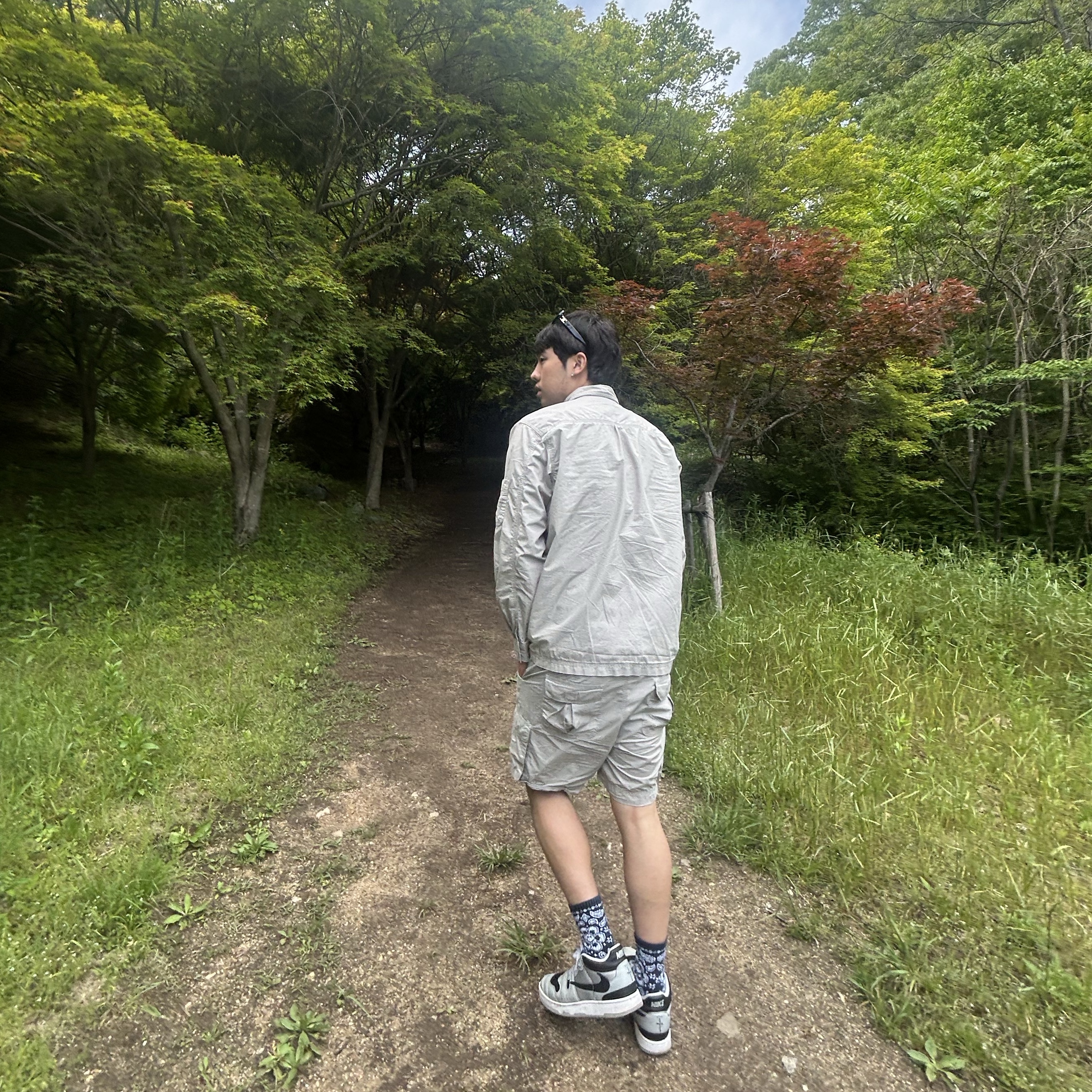 Nike x Travis Scott Mac Attack SP Light Smoke Grey 착용 스타일