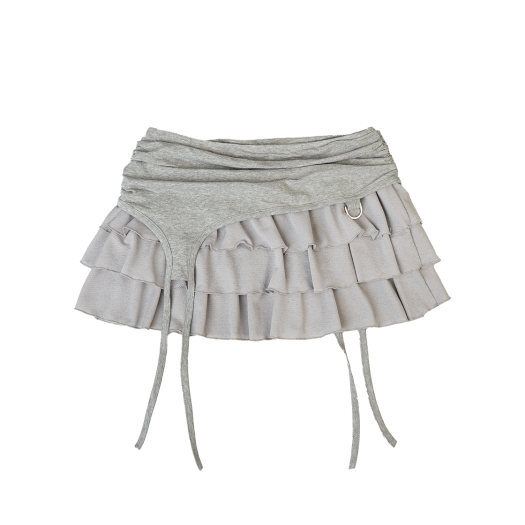 【elfelfelf archives】25ss LACE GATER FRILL SKIRT LACE GATER FRILL SKIRT [BLACK] - elfelfelf archives | 60