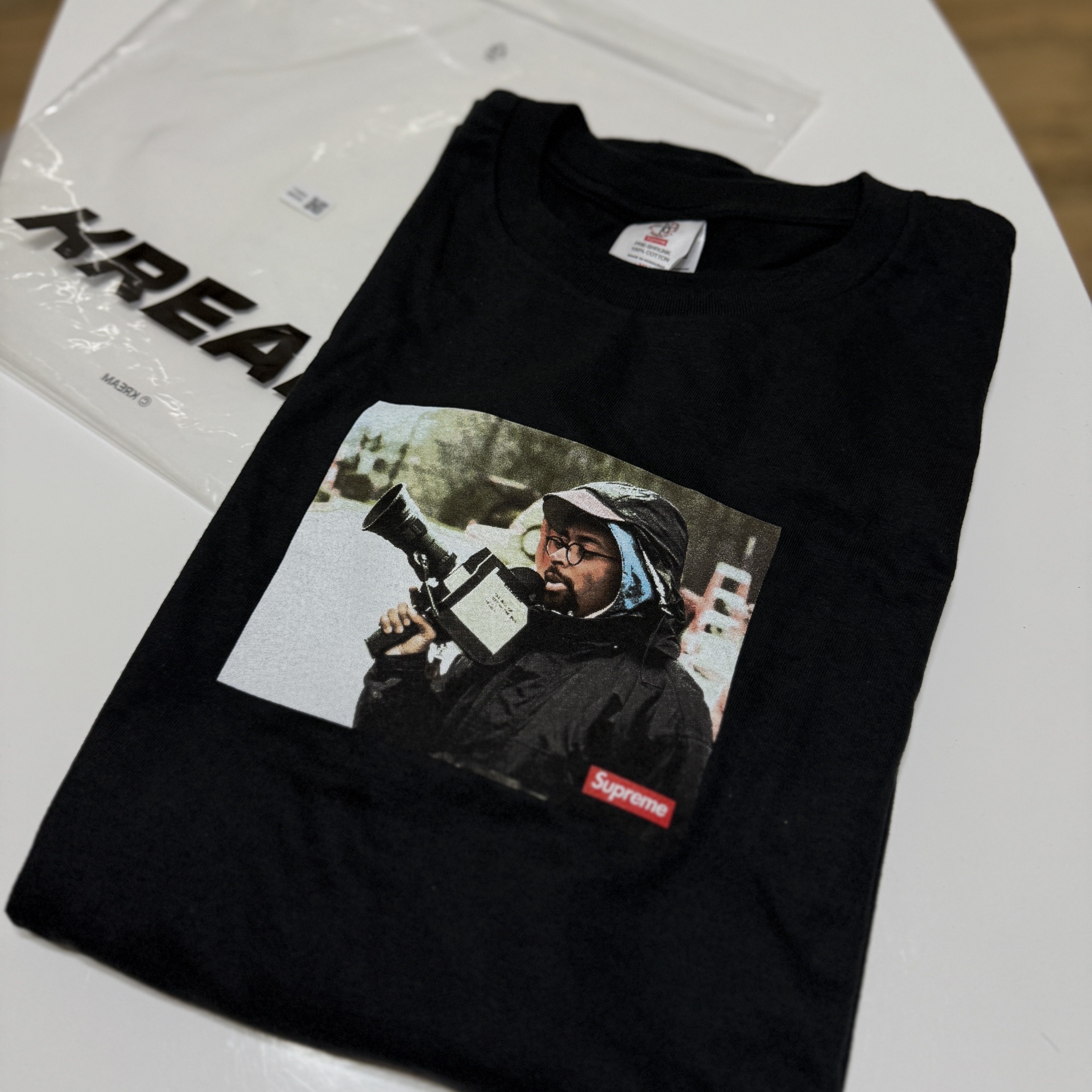 Supreme x 40 Acres Spikes T-Shirt Black - 25SS 착용 스타일