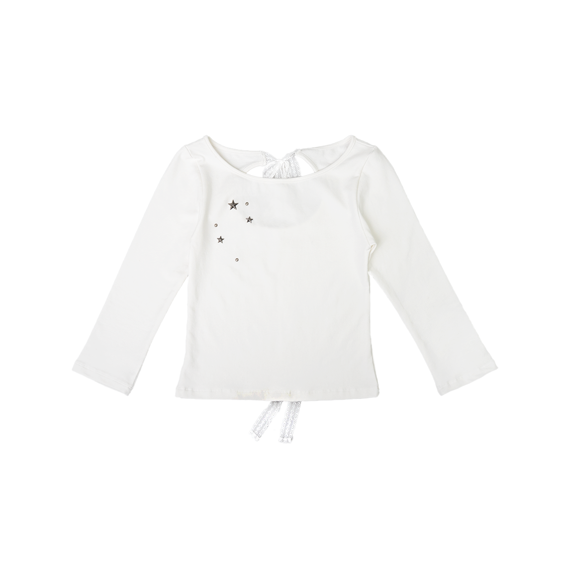 25SSTS02IV Elfelfelf Archives Back Ribbon Stud T Shirts Ivory