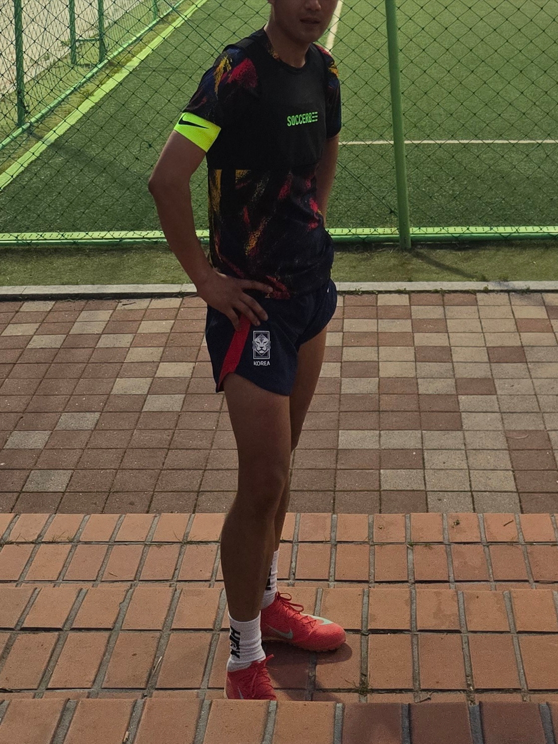 Nike Korea 2022/23 Dri-Fit ADV Player Issue Away SS Jersey Black - Asia (Non Marking Ver.), Nike Zoom Mercurial Vapor 16 Pro TF Ember Glow Aurora Green 착용 스타일 - 1