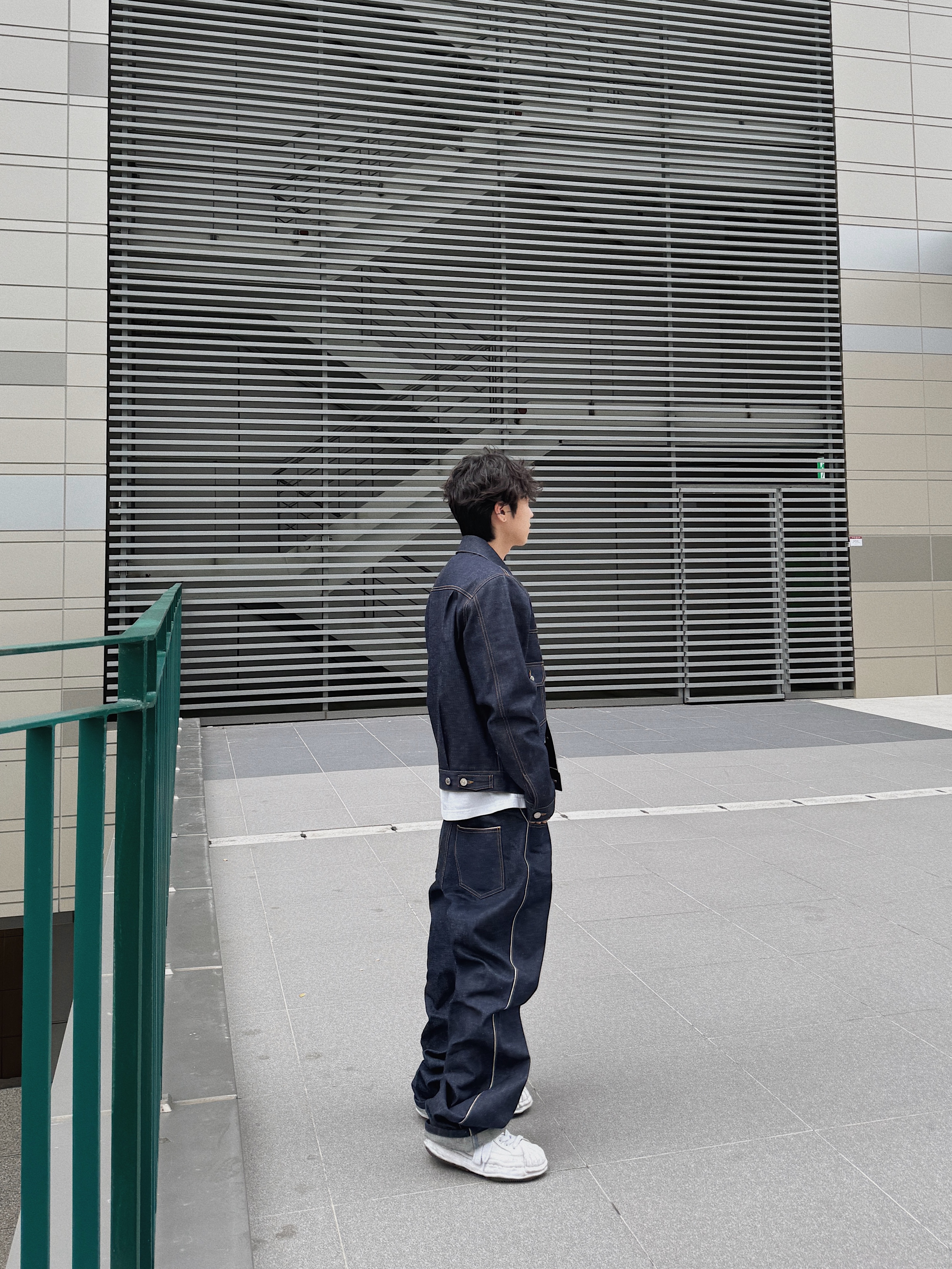 STU Selvedge Demim Jacket, STU Selvedge Denim Pants 착용 스타일 - 5