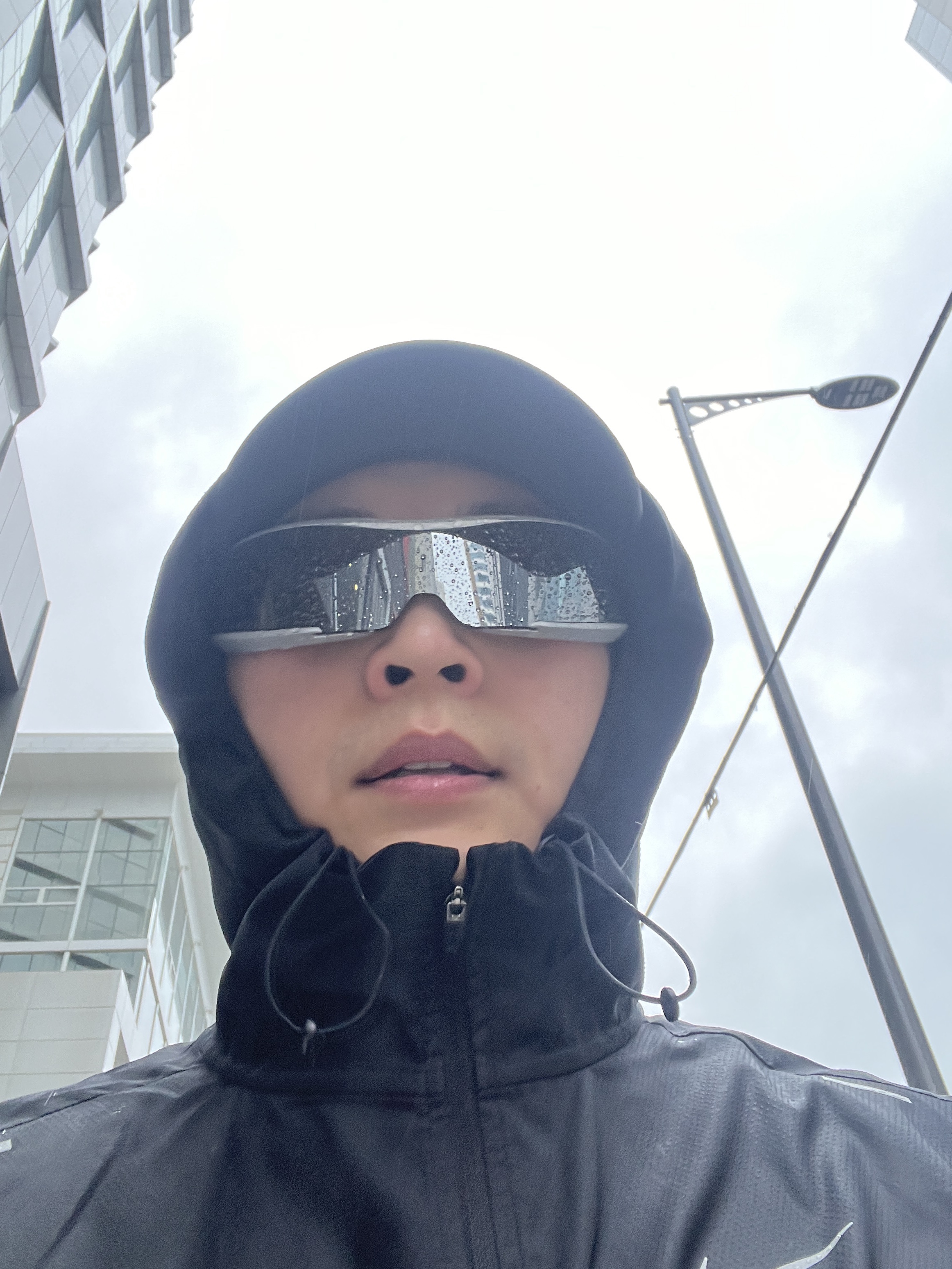 Nike Windrunner Running Jacket Black - Asia 착용 스타일 - 2