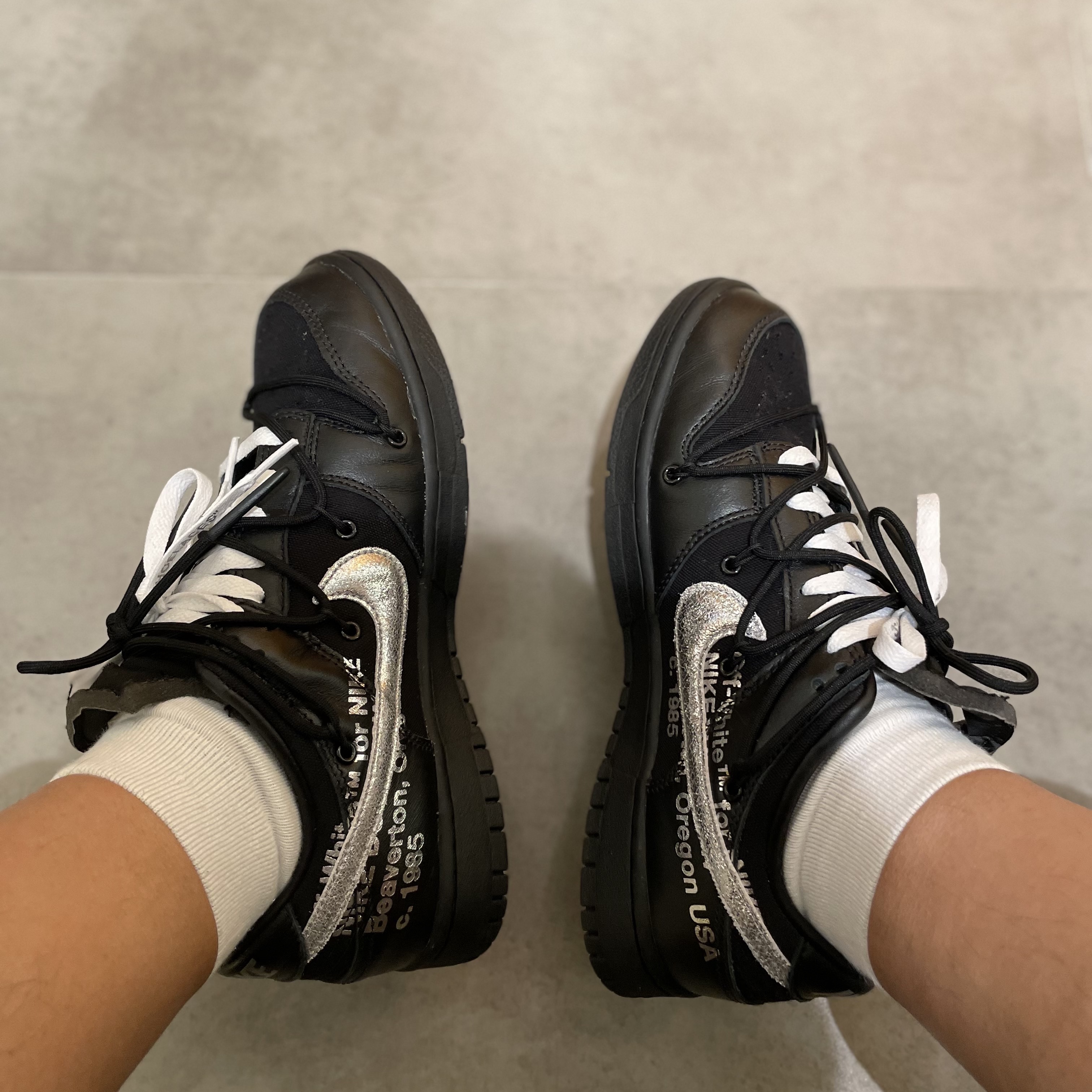 Nike x Off-White Dunk Low The 50 - Lot 50 착용 스타일