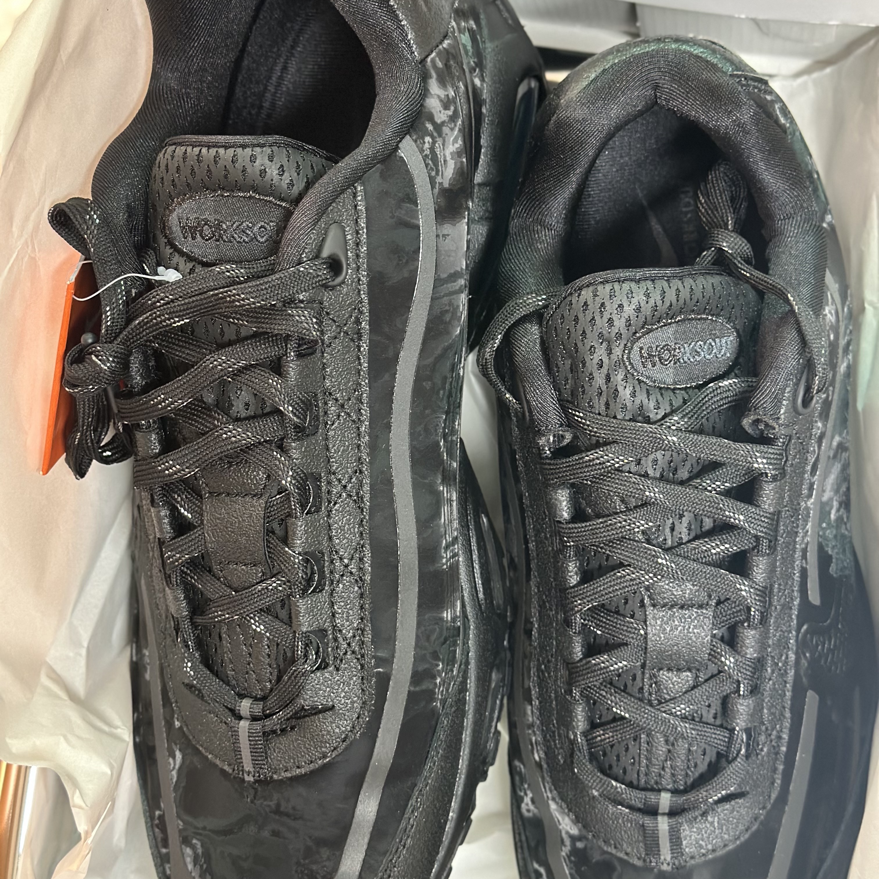 Nike x Worksout Air Max 95 Black Anthracite, Nike x Worksout Air Max 95 Medium Olive and Sequoia 착용 스타일 - 3
