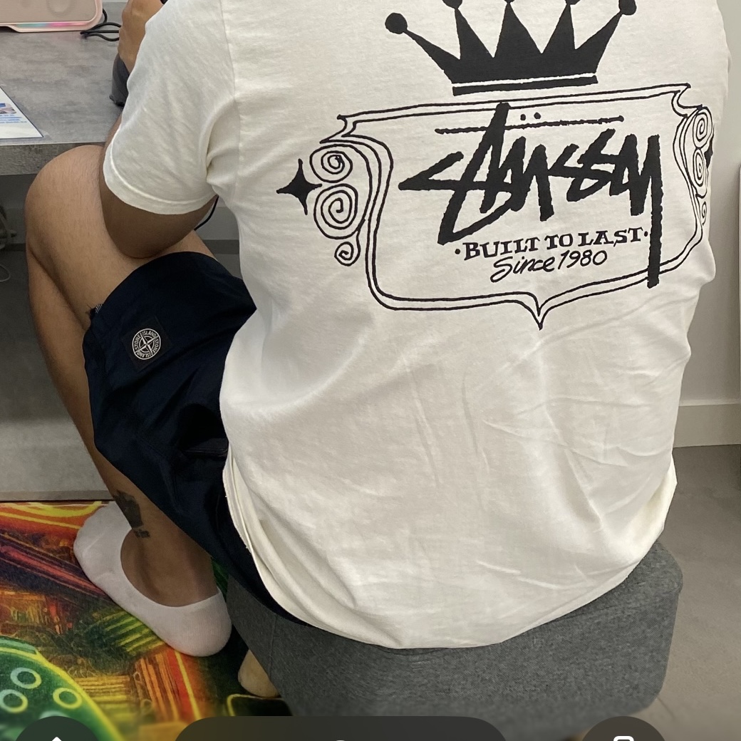 Stussy Built To Last Pigment Dyed T-Shirt Natural 착용 스타일