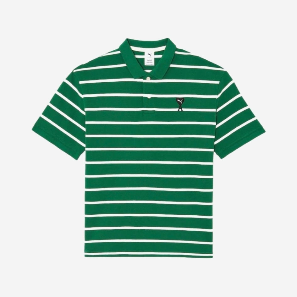 Puma x AMI Polo Verdant Green 착용 스타일
