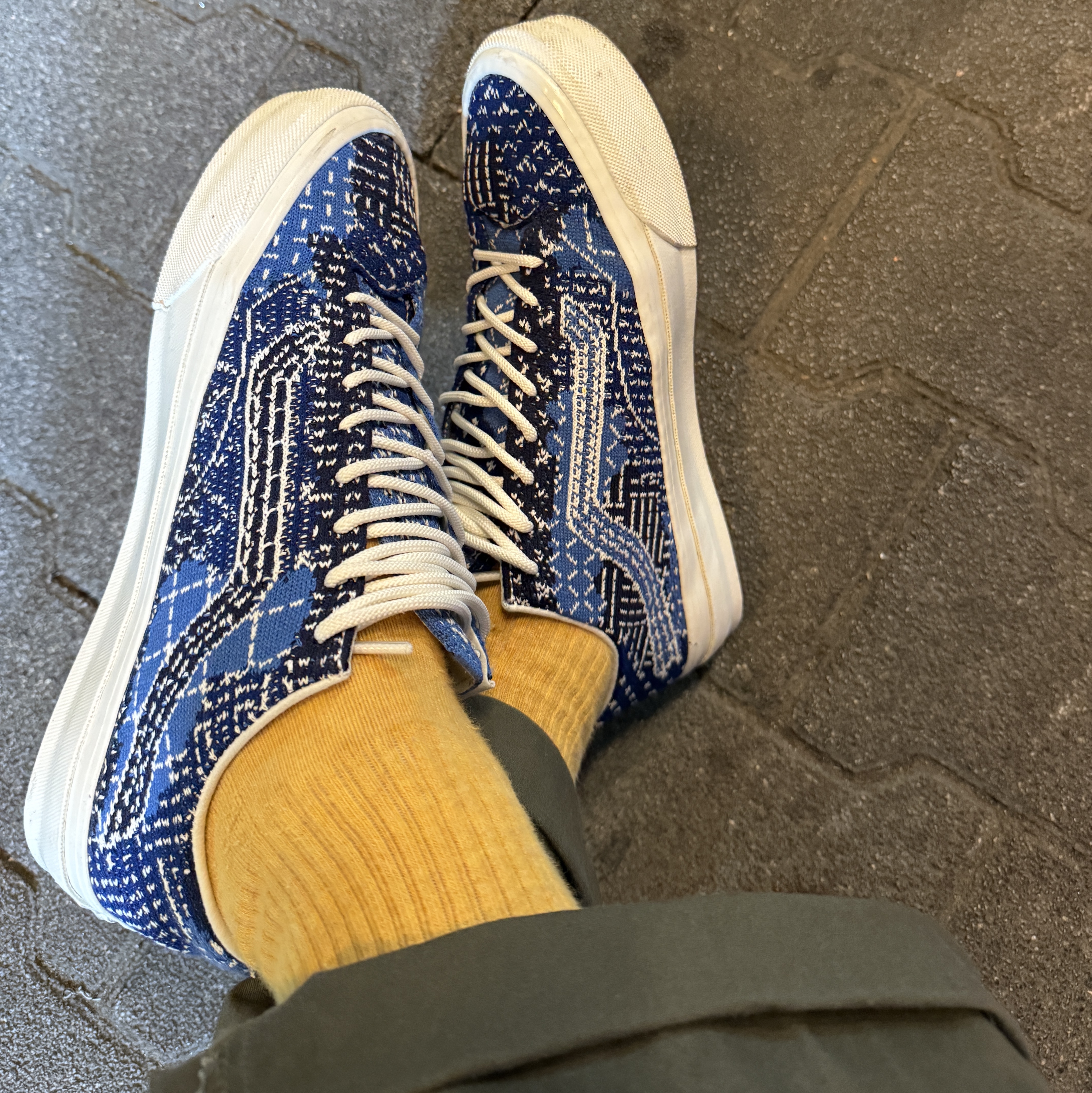 Vans x FDMTL OTW Old Skool 36 EK Blue 착용 스타일