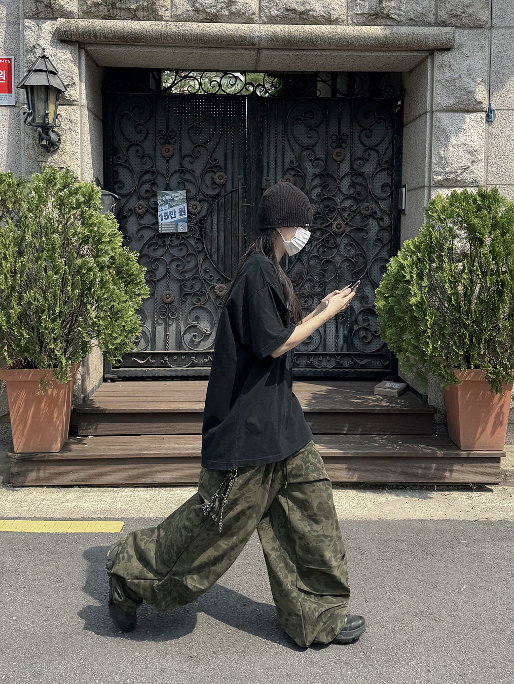 Oakley Light Breathe Triple Black, Oakley Session Beanie Blackout 착용 스타일 - 1
