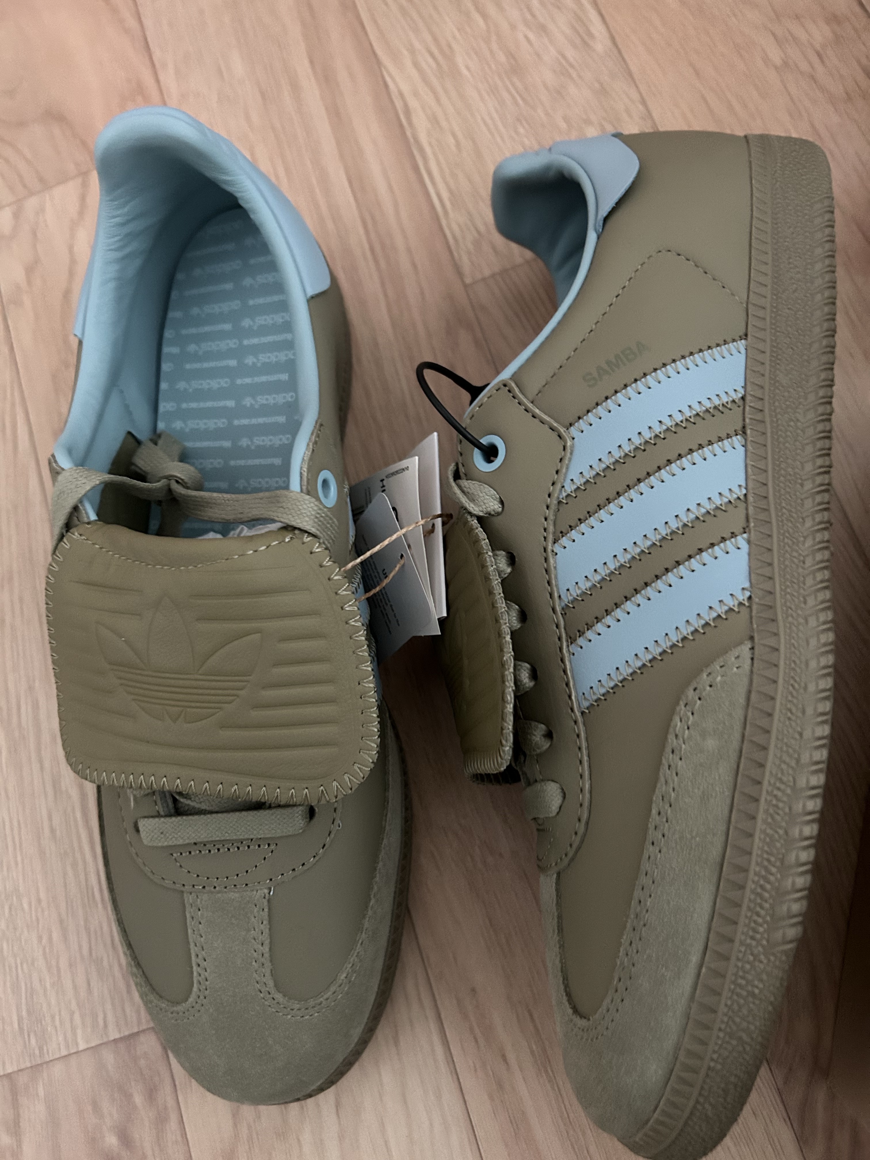 Adidas x Pharrell Williams Humanrace Samba Orbit Green Ash Grey 착용 스타일