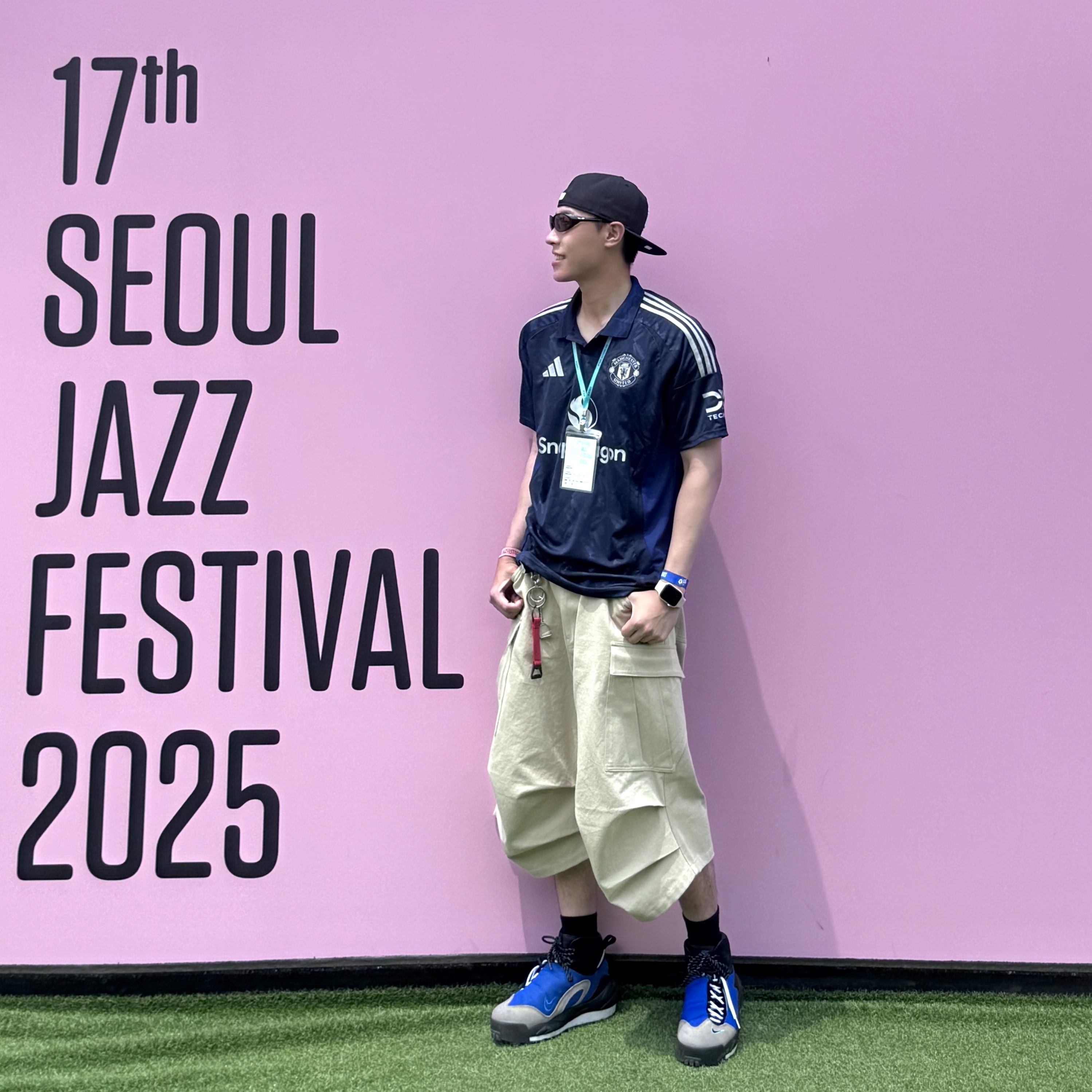 New Era 59Fifty MLB Authentic New York Yankees Game Navy, Adidas Manchester United 2024/25 Away Jersey Night Indigo - KR Sizing (Non Marking Ver.) 착용 스타일