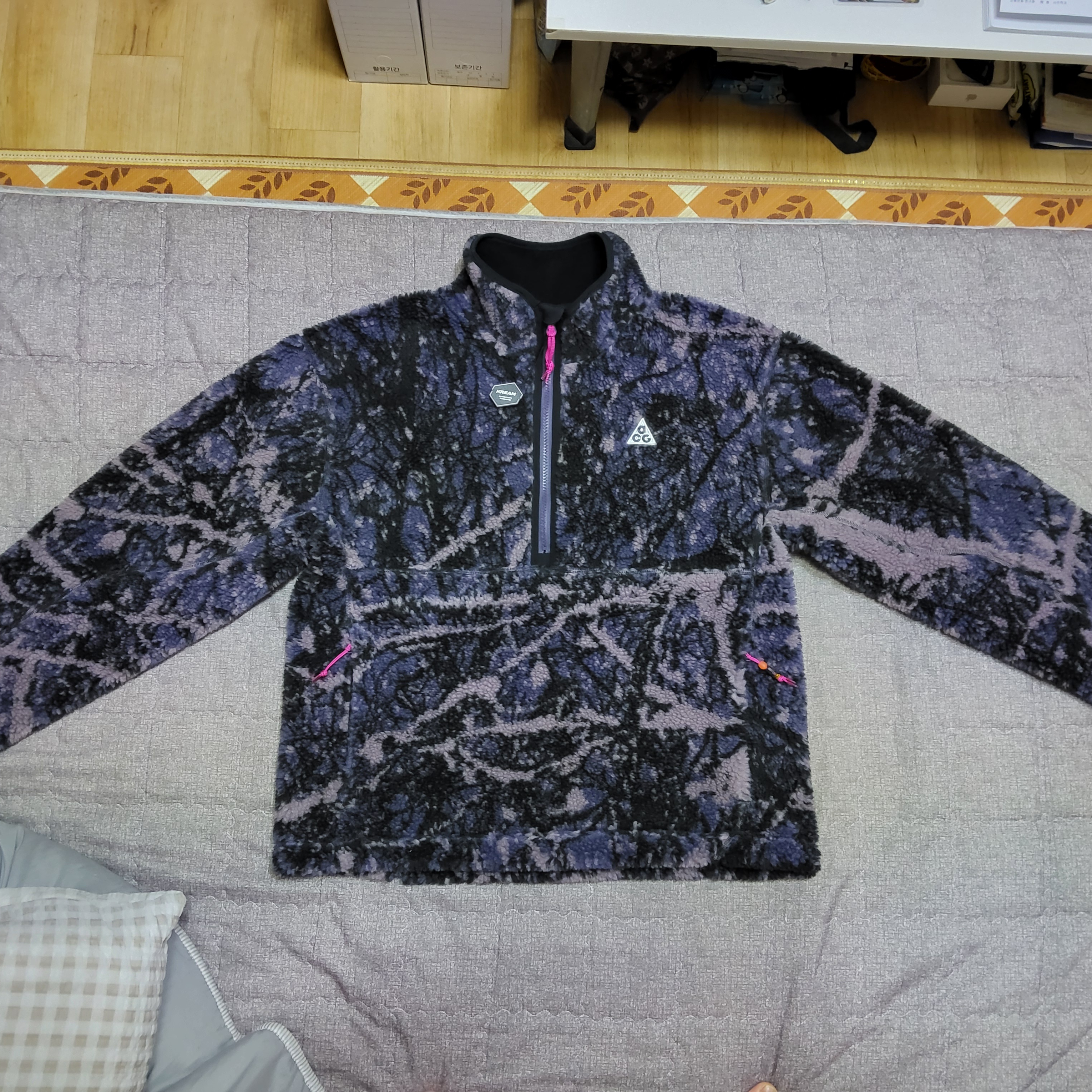 Nike ACG Canwell Glacier Anorak Dark Raisin Black - Asia 착용 스타일 - 1