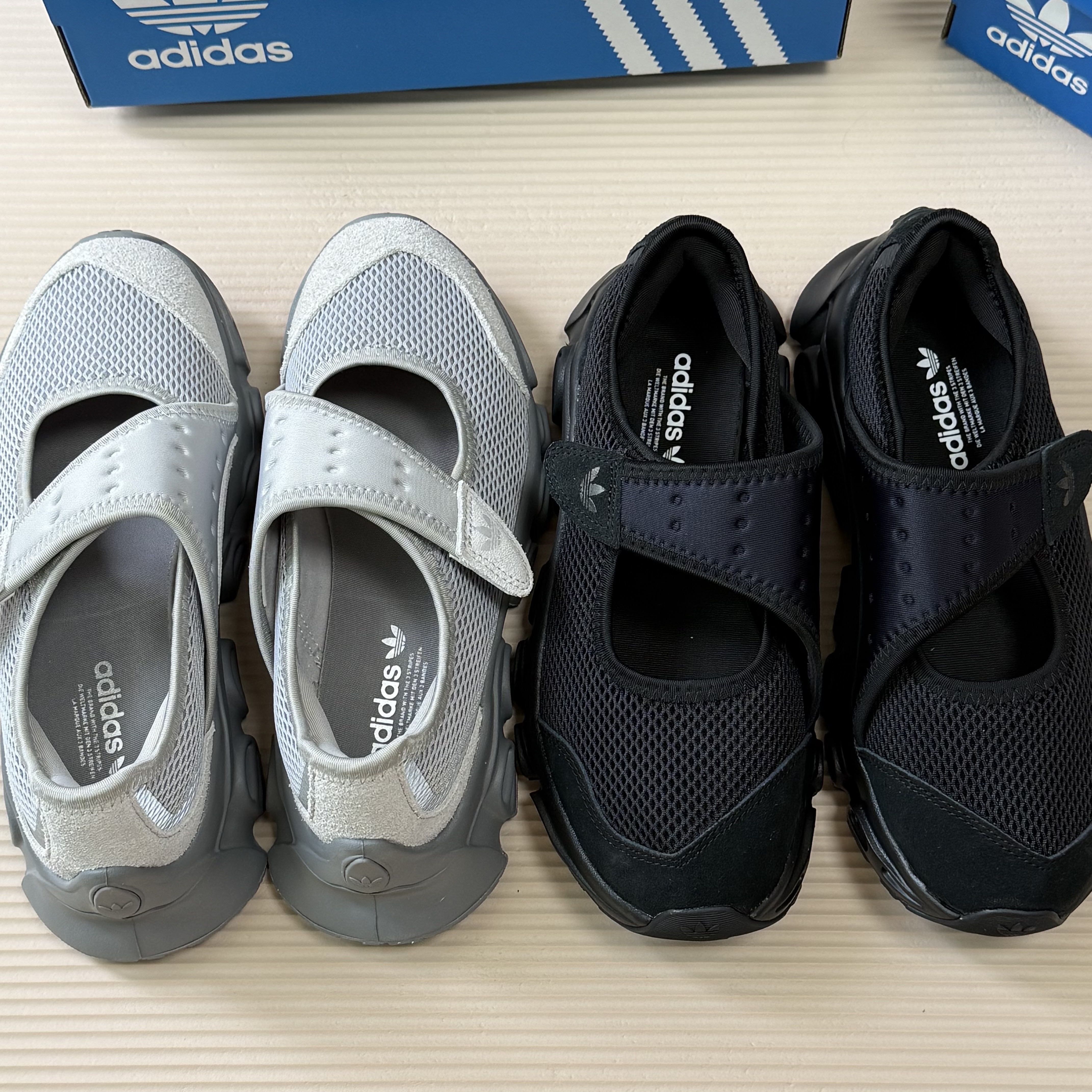 (W) Adidas Adifom Megajane Grey Three Grey Two 착용 스타일 - 3