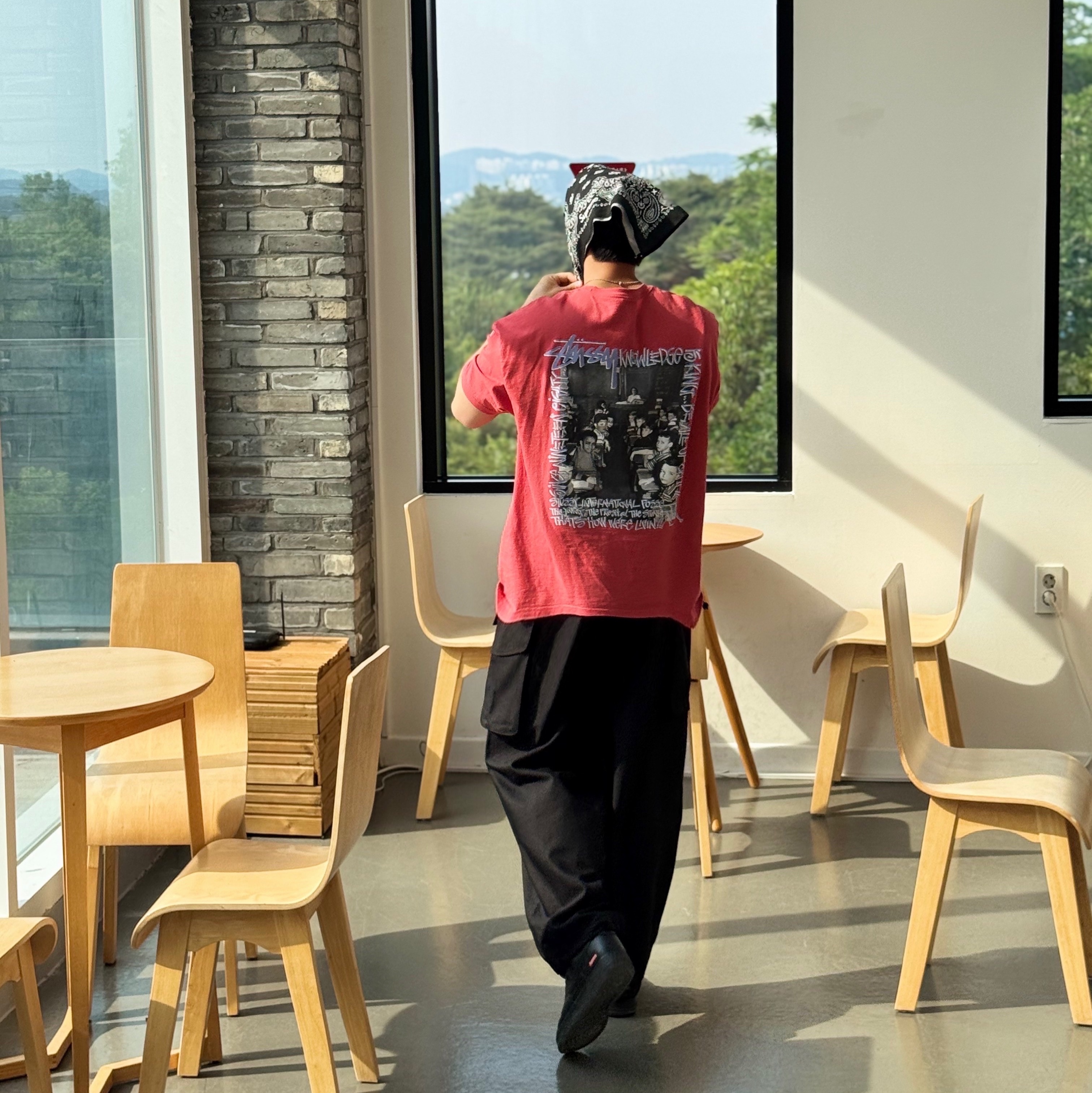 Stussy Classroom T-Shirt Pepper, Gentle Monster x Maison Margiela MM004 Black Black 착용 스타일 - 2