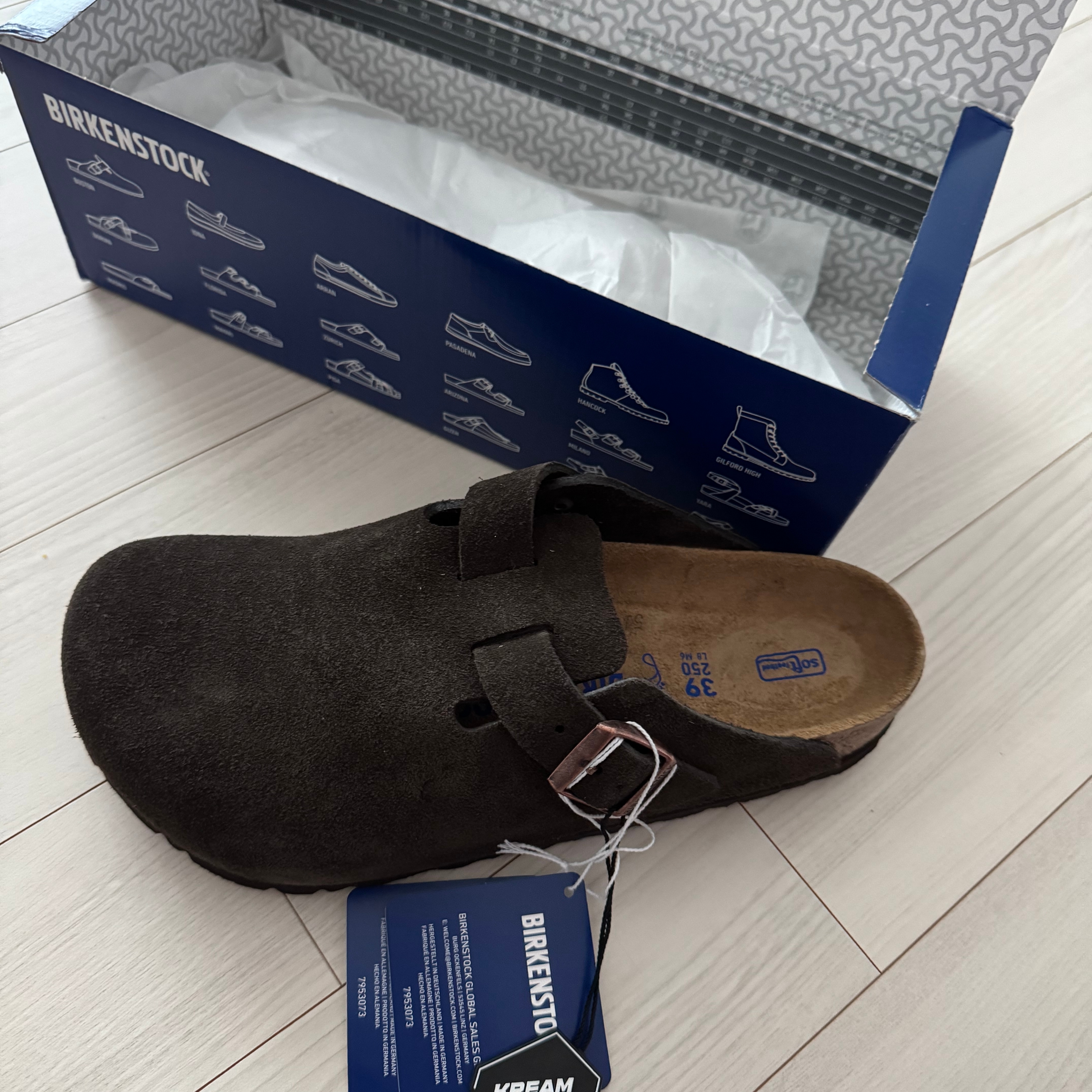 Birkenstock Boston Soft Footbed Mocha - Regular 착용 스타일