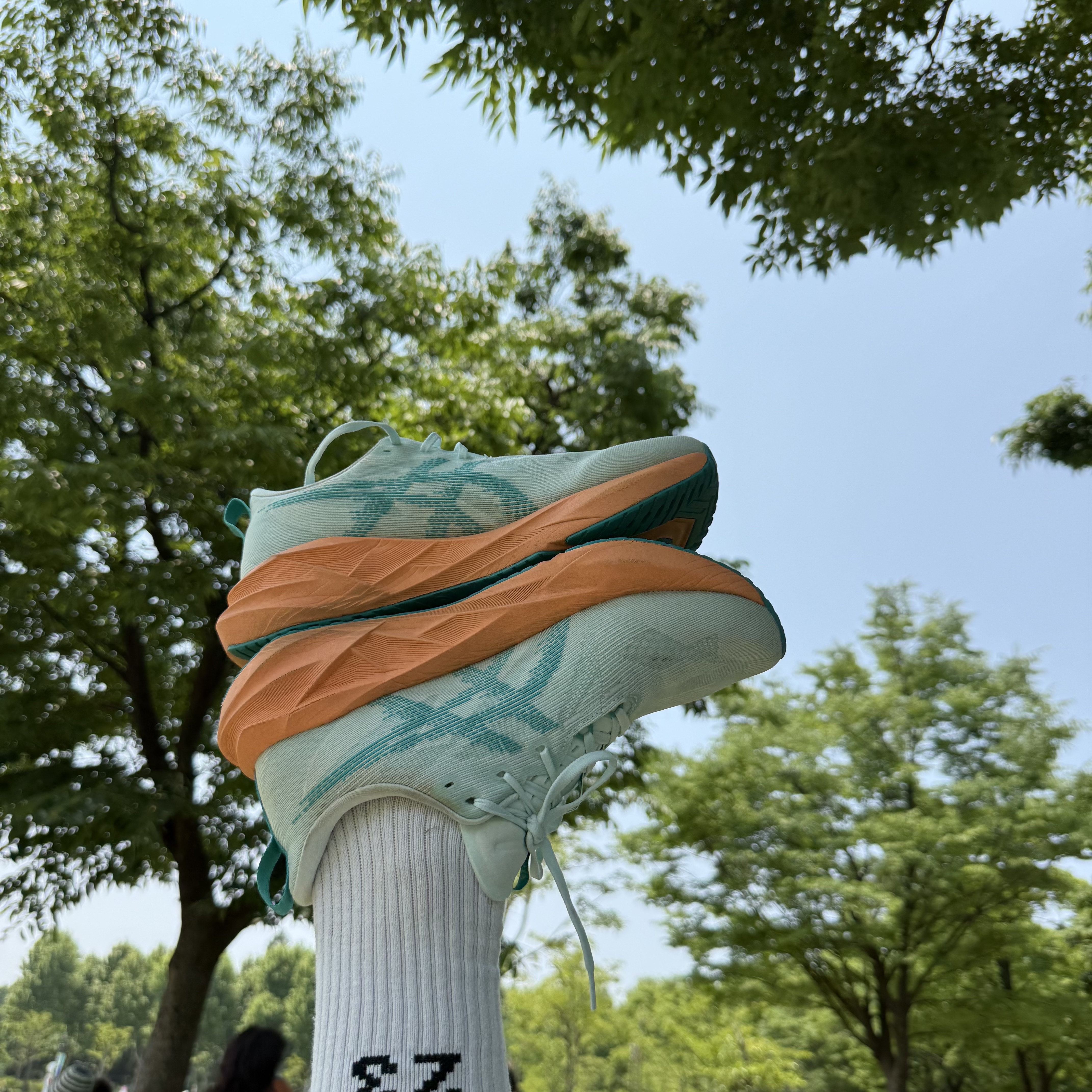 Asics Novablast 5 Soothing Sea Wave Teal 착용 스타일