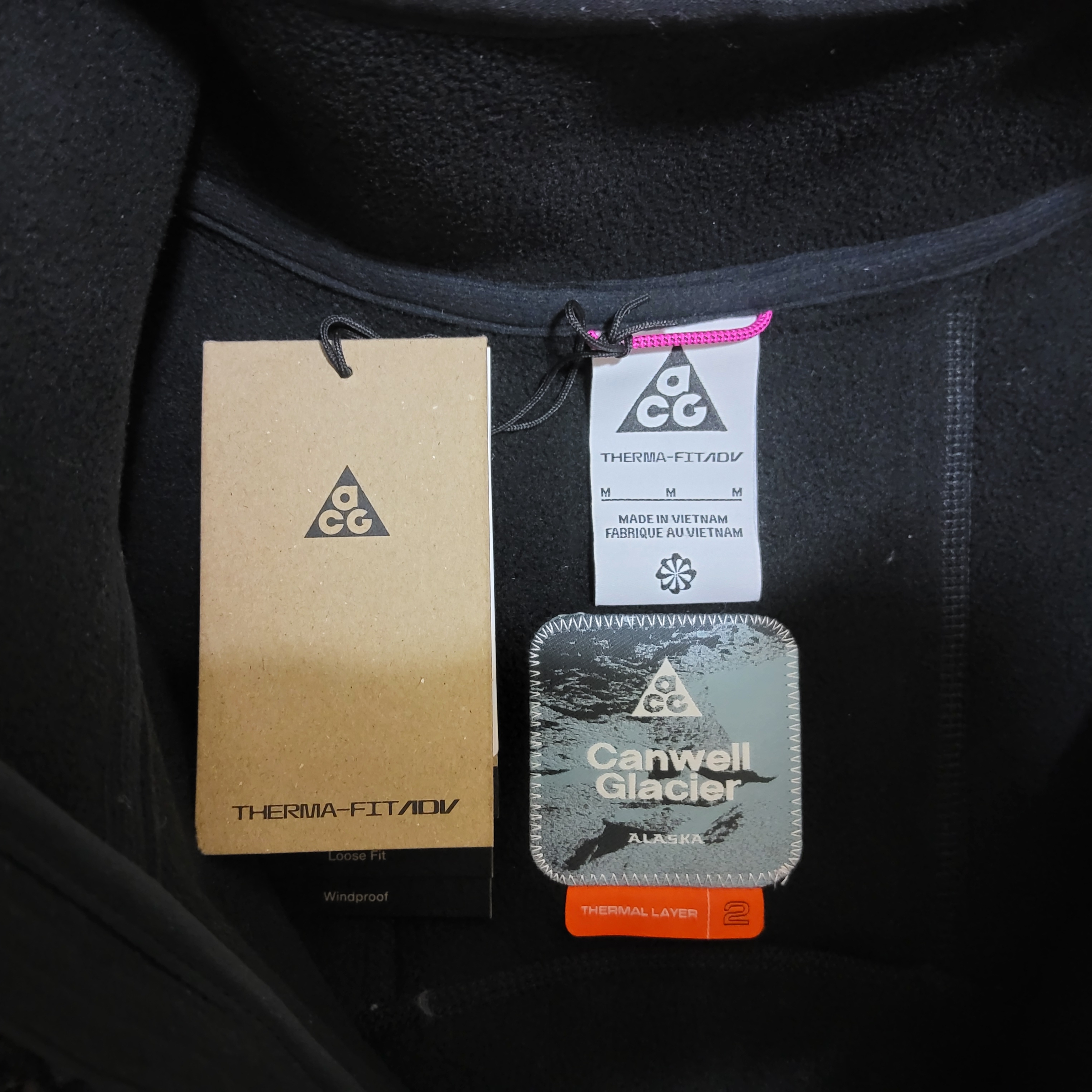 Nike ACG Canwell Glacier Anorak Dark Raisin Black - Asia 착용 스타일 - 7