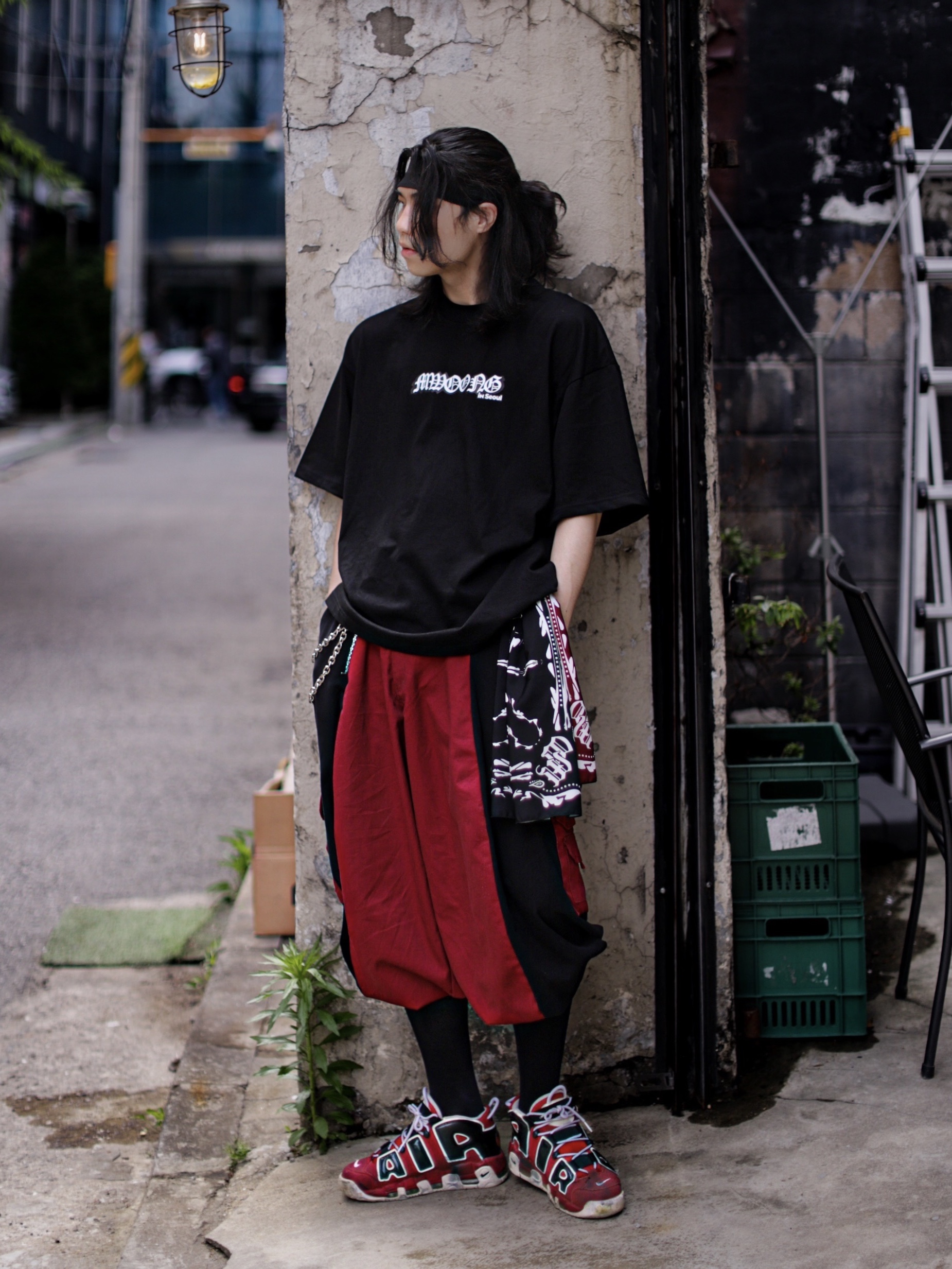 Nike Air More Uptempo 96 Bulls 2021 착용 스타일 - 4