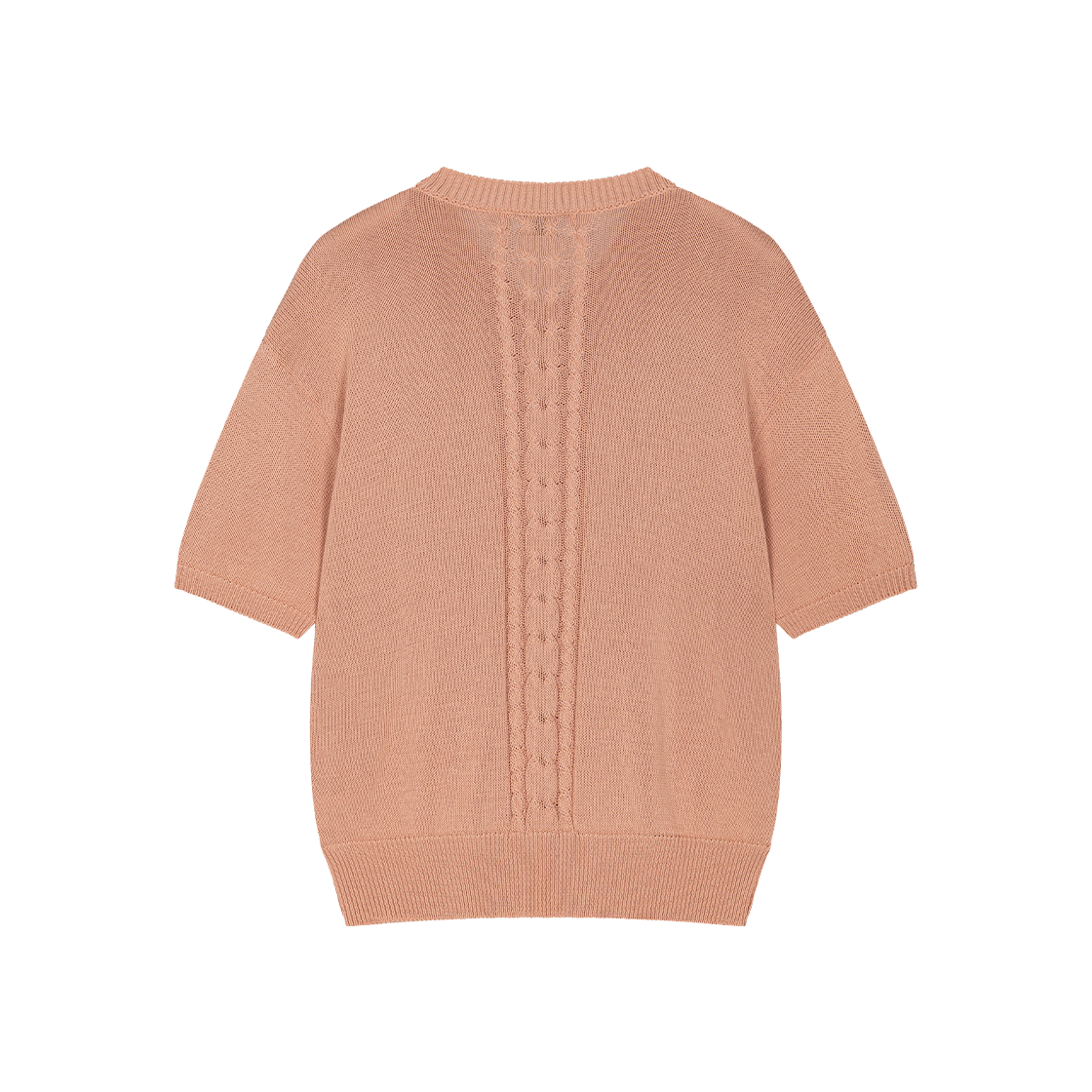 Waviness25209 Waviness High Tide V-Neck Half Knit Light Pink - #2