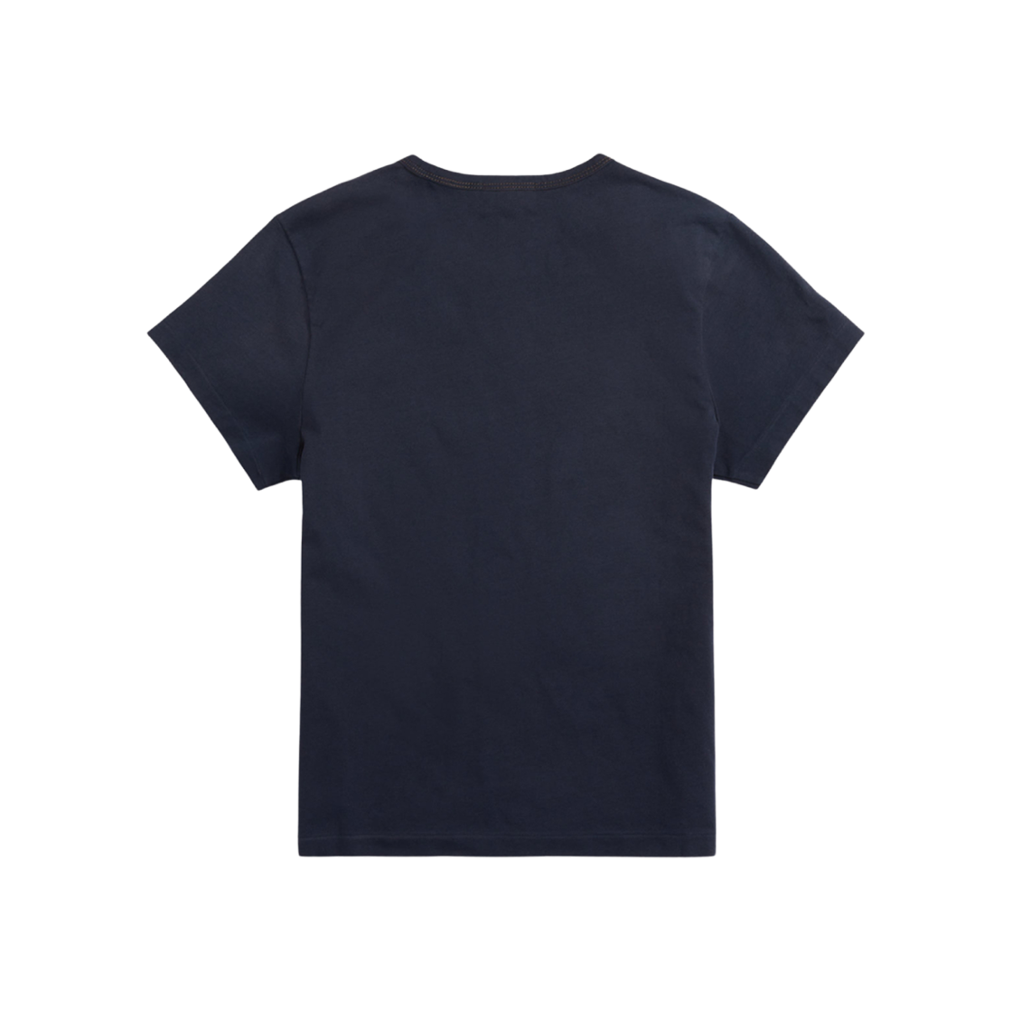 (W)  더블알엘 로고 코튼 저지 티셔츠 네이비 화이트((W) Double RL Logo Cotton Jersey T-Shirt Navy White) - 2