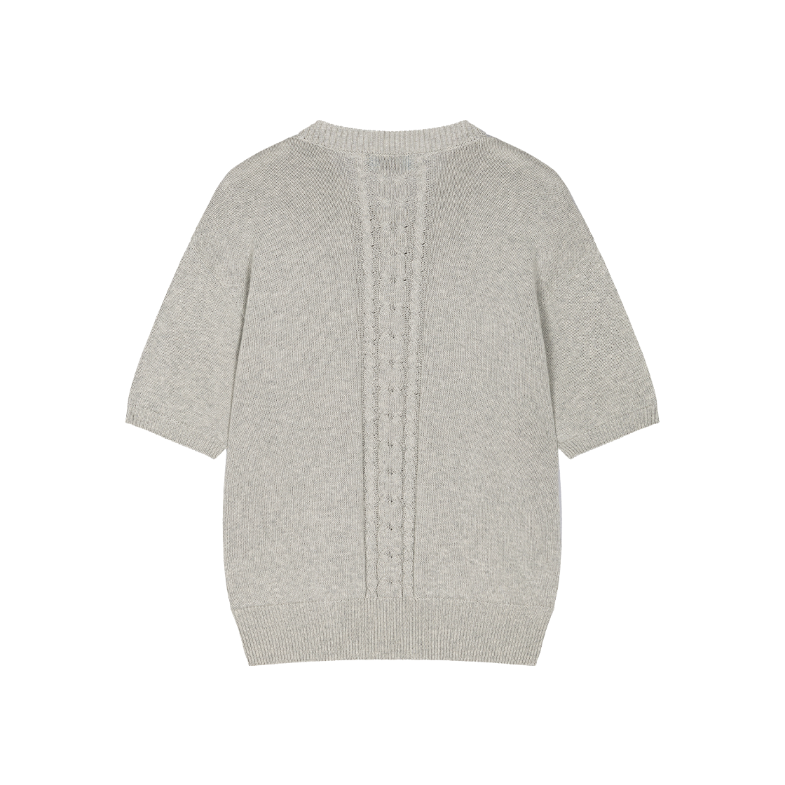 Waviness25210 Waviness High Tide V-Neck Half Knit Silver Grey - #2