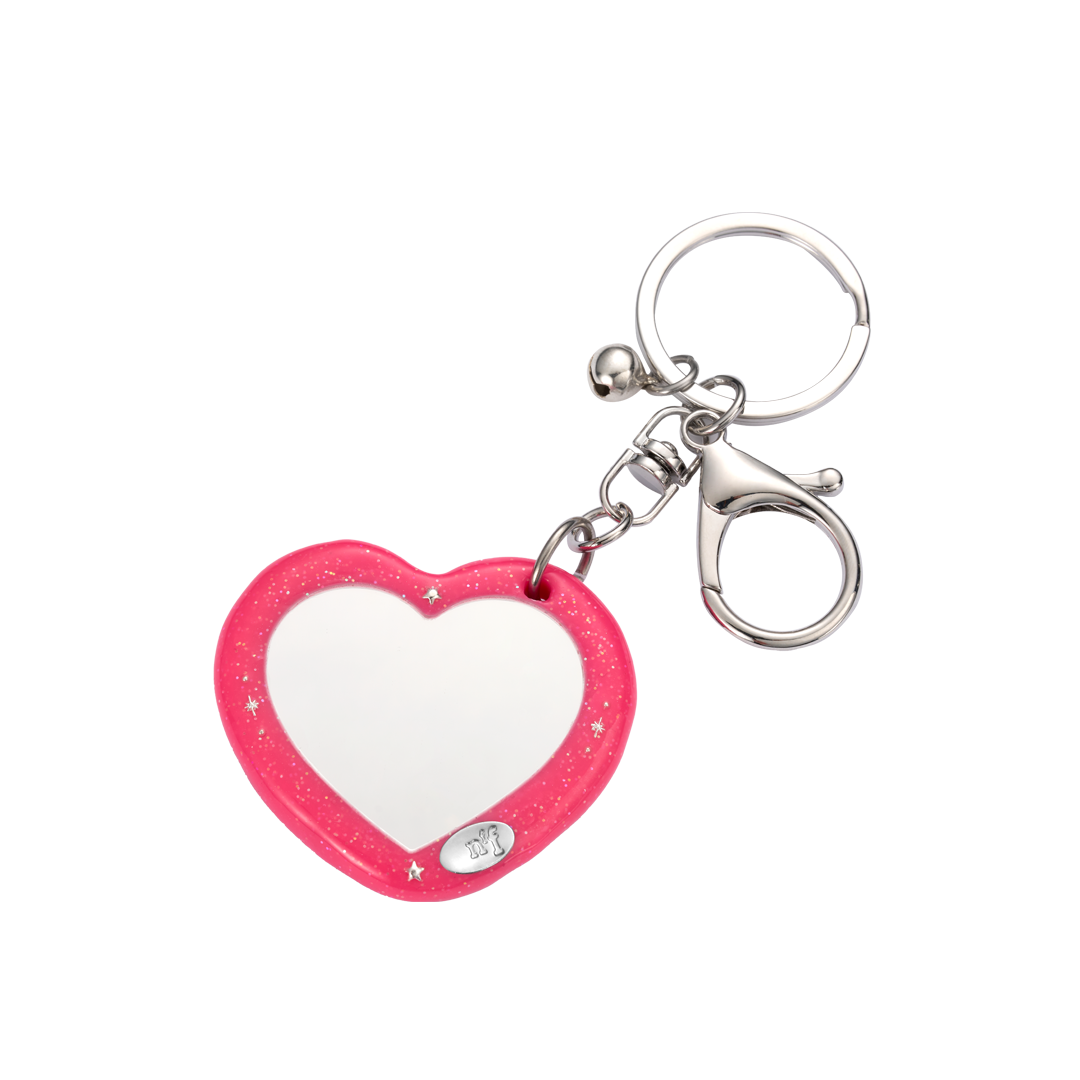 엔프프 하트 다이아 미러키링 핑크(Nff Heart Dia Mirror Key Ring Pink) - 2