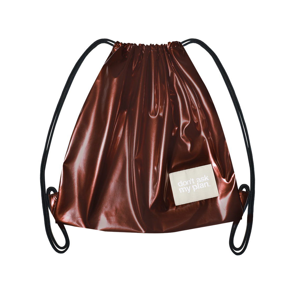 DAB2403SEBBRN Don't Ask My Plan String Eco Back Pack -Pearl Deep Brown