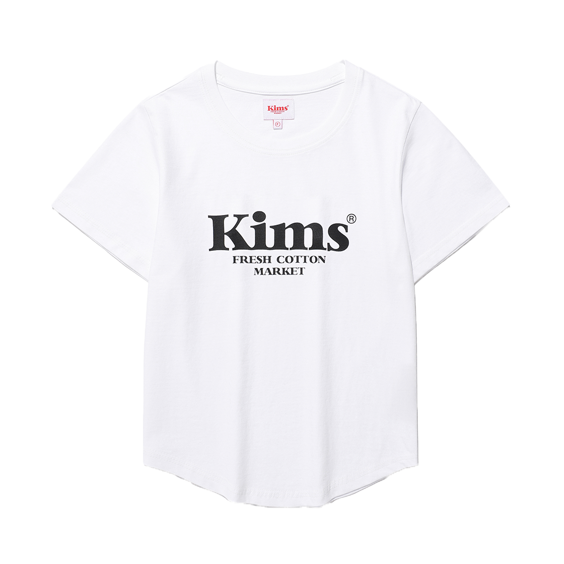 킴스프레시코튼마켓 (유니섹스) 킴스 밤 로고 티 화이트 (블랙)(Kims Fresh Cotton Market (Unisex) Kims Bam Logo Tee White (Black))