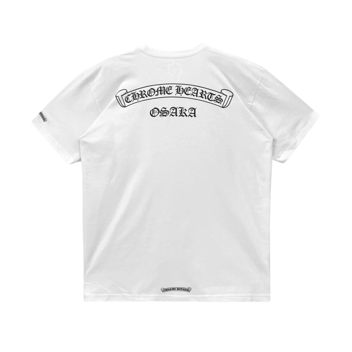 크롬하츠 스크롤 로고 티셔츠 화이트 - 오사카 한정(Chrome Hearts Scroll Logo T-Shirt White - Osaka Exclusive)