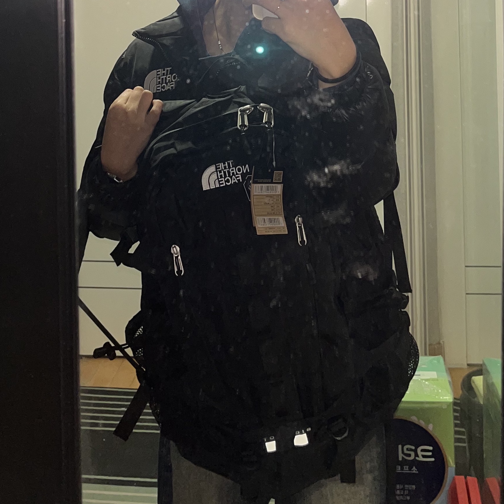 The North Face Big Shot Black 착용 스타일