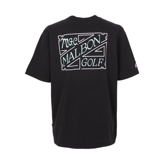 Malbon Golf Golf Wear Short Sleeve T-Shirt Black