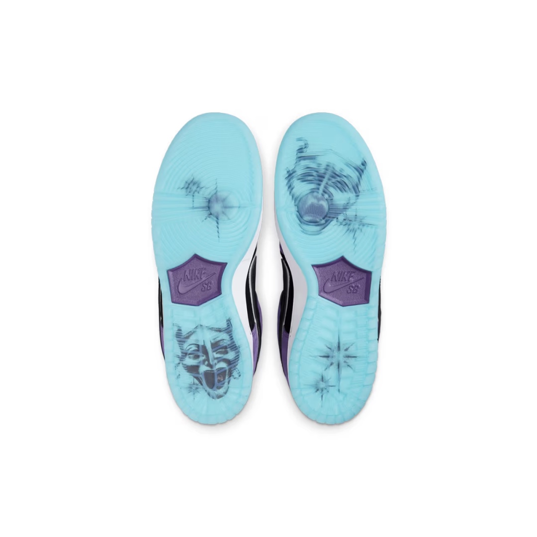 Nike x Hayley Wilson SB Dunk Low Pro Black and Court Purple 착용 스타일 - 4