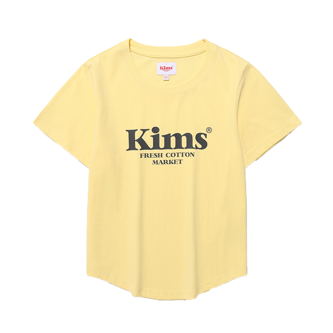 킴스프레시코튼마켓 (유니섹스) 킴스 밤 로고 티 옐로우(Kims Fresh Cotton Market (Unisex) Kims Bam Logo Tee Yellow)