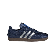 Adidas x Caroline Hu Samba OG Satin Dark Blue Silver Metallic