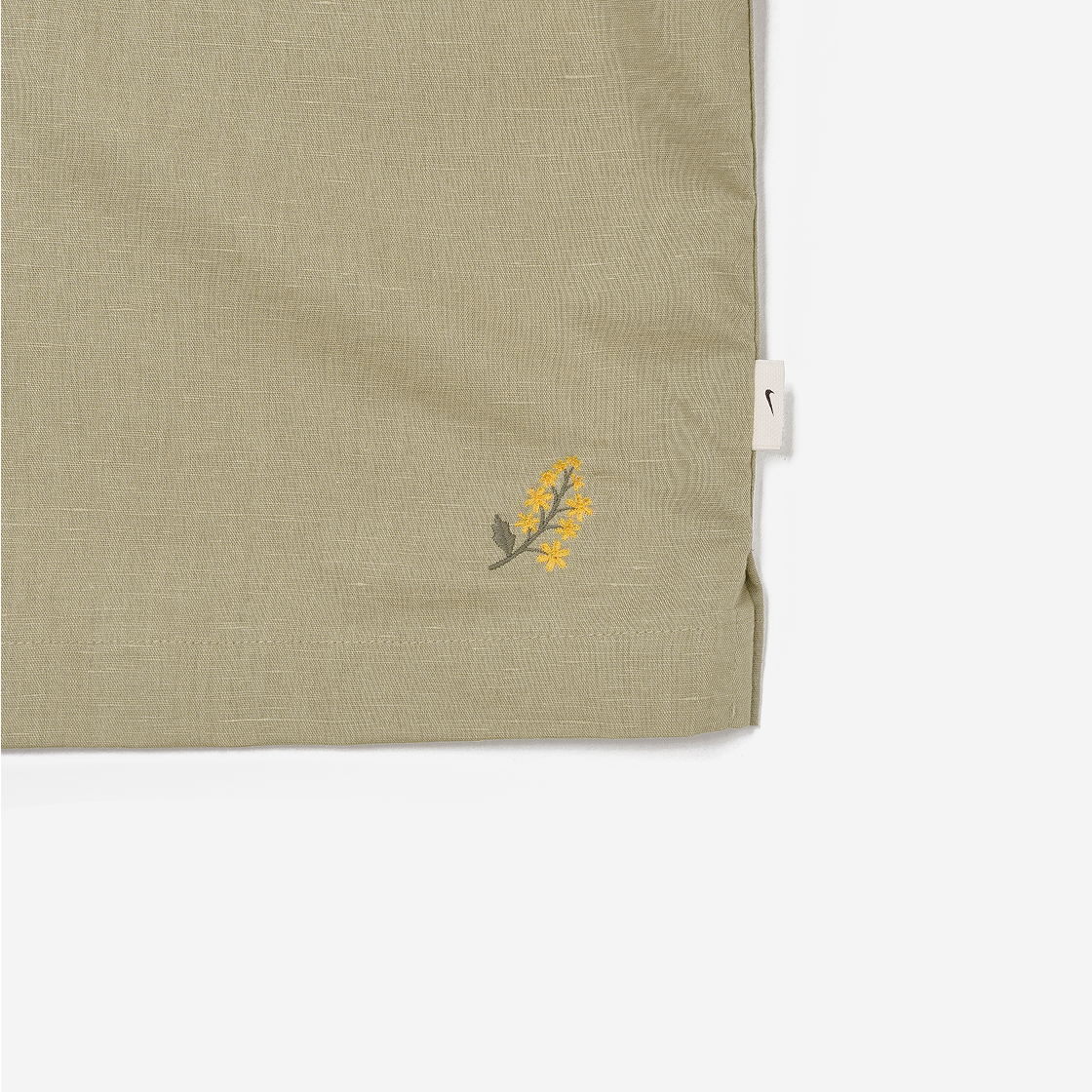 나이키 라이프 리넨 숏슬리브 셔츠 버튼 다운 파라슈트 베이지 바로크 브라운(Nike Life Linen Short Sleeve Shirt Button Down Parachute Beige Baroque Brown) - 6