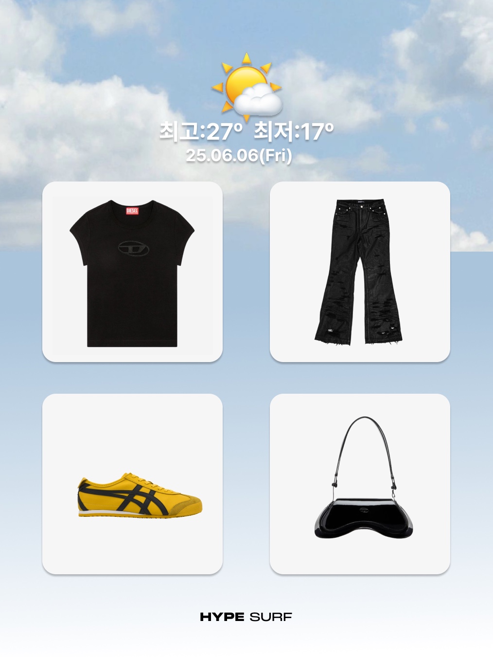 [예약 배송][KREAM 단독] Safarispot Basic Safari T-Shirt Black, AEAE Rigid Jeans Black 착용 스타일 - 6