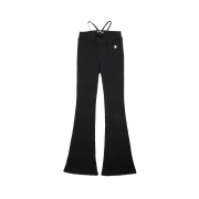 Don't Ask My Plan Luna Slim Fit Lowrise Pants - Black